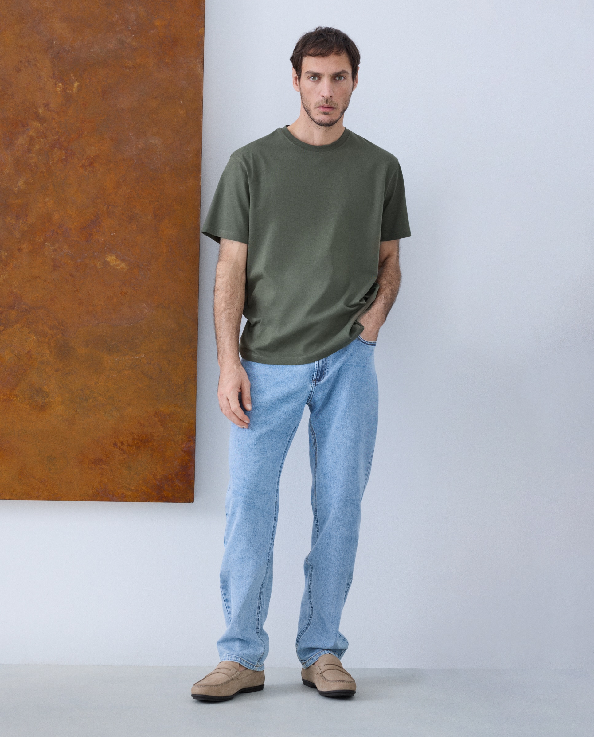 Jeans de 5 Bolsos Azul-claro-1