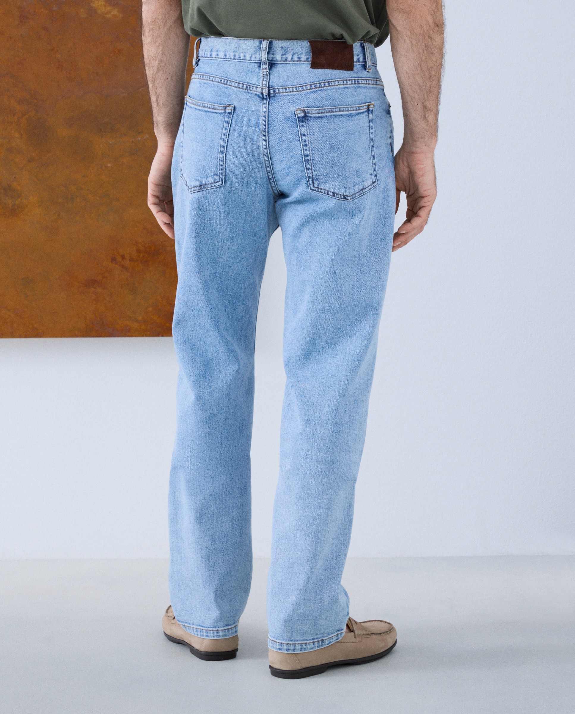Jeans de 5 Bolsos Azul-claro-3
