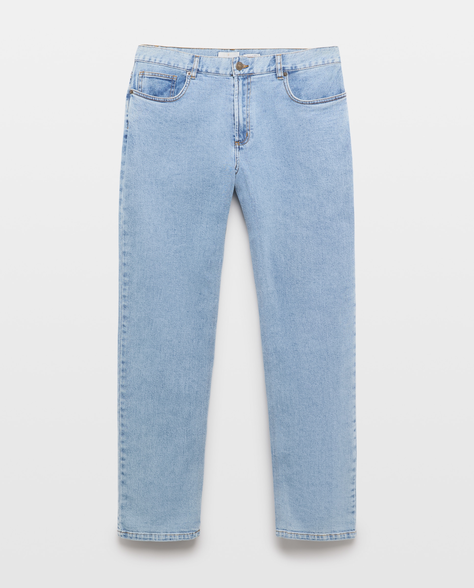 Jeans de 5 Bolsos Azul-claro-4