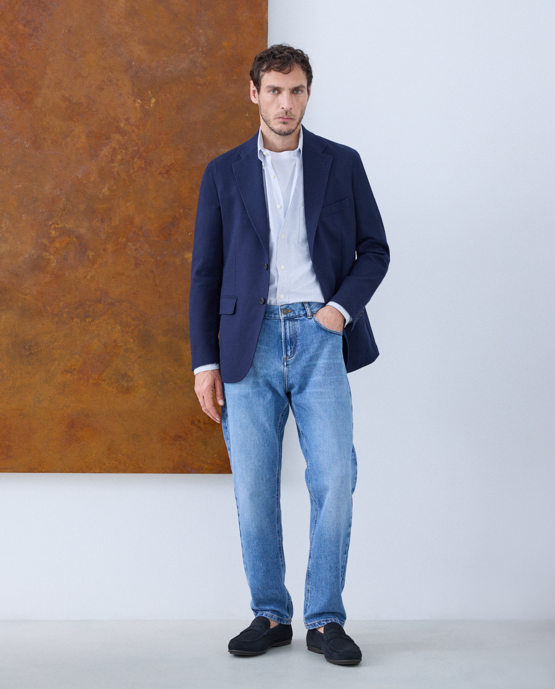 Jeans de 5 Bolsos Azul-1