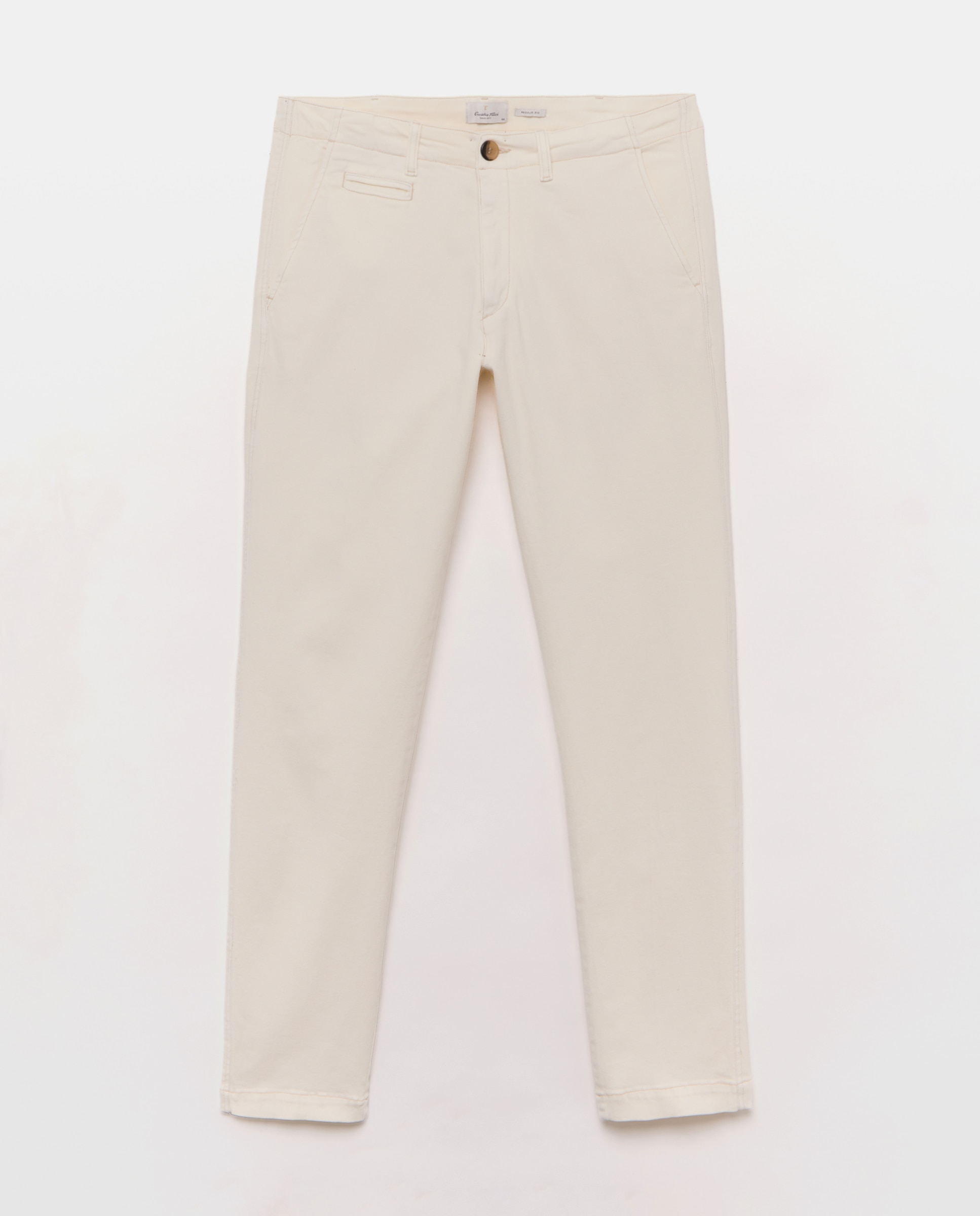 Imagen 0 de Pantalón denim regular fit corte chino hombre Crudo