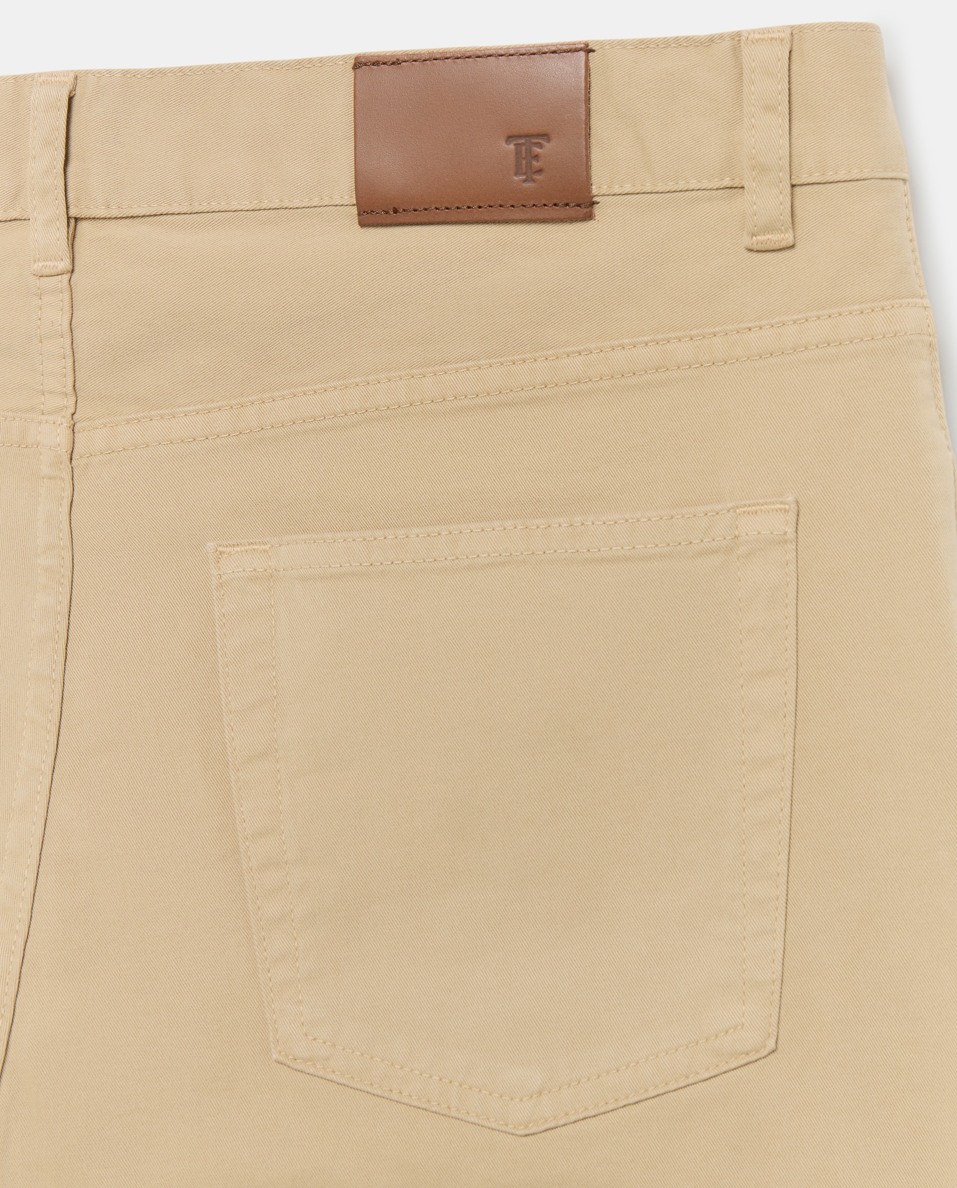 Pantalón 5 bolsillos slim fit twill hombre - Emidio Tucci - Camel Camel-5