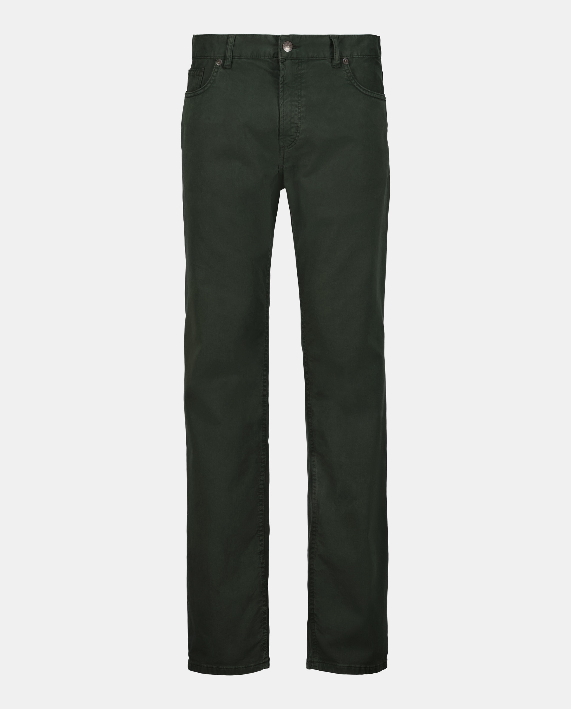 Pantalón 5 bolsillos slim fit twill hombre - Emidio Tucci - Verde Verde-4