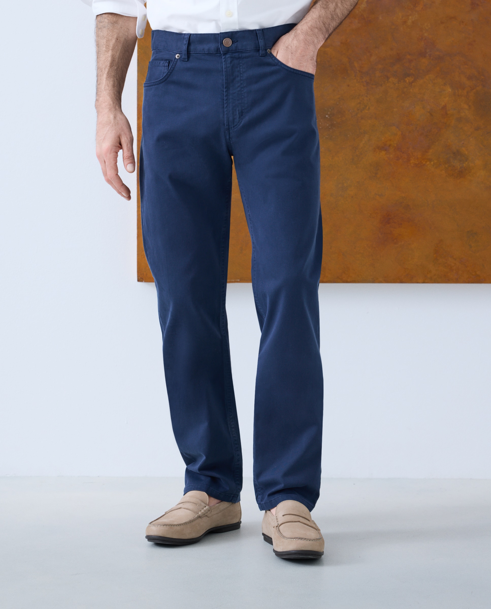 Pantalón de hombre 5 bolsillos - Emidio Tucci - Azul marino Azul marino-2