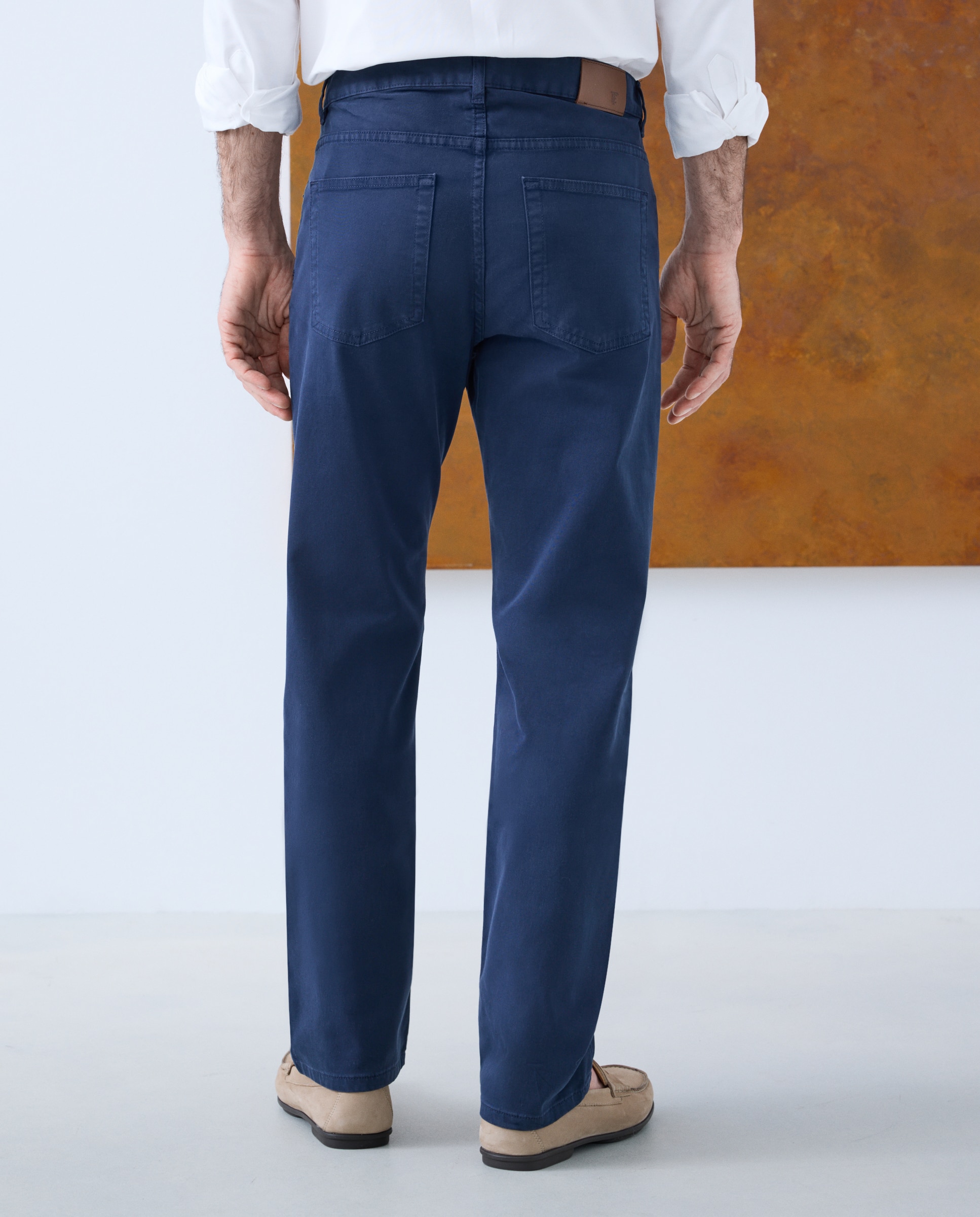 Pantalón de hombre 5 bolsillos - Emidio Tucci - Azul marino Azul marino-3