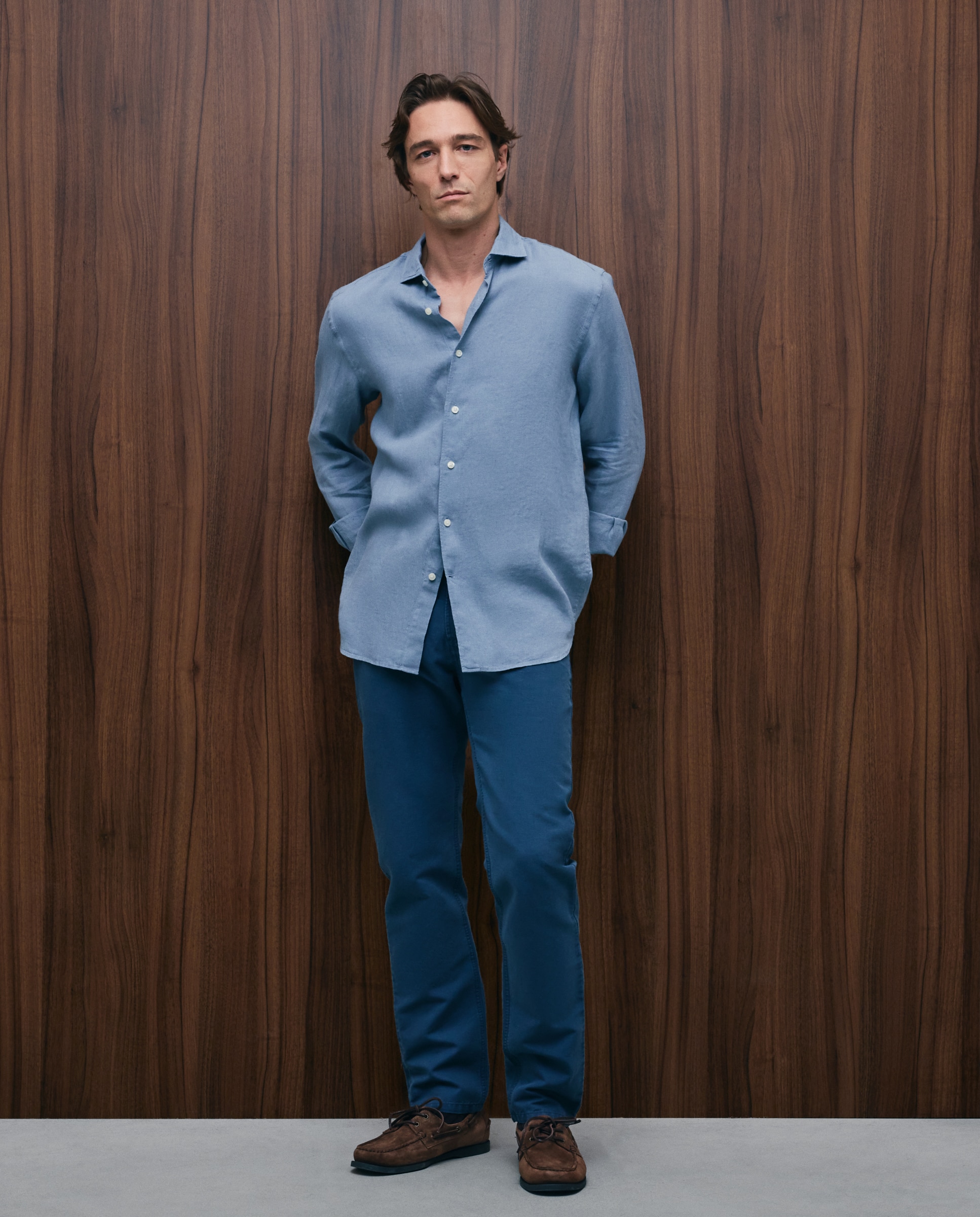 Imagen 0 de Pantalón de hombre 5 bolsillos Azul