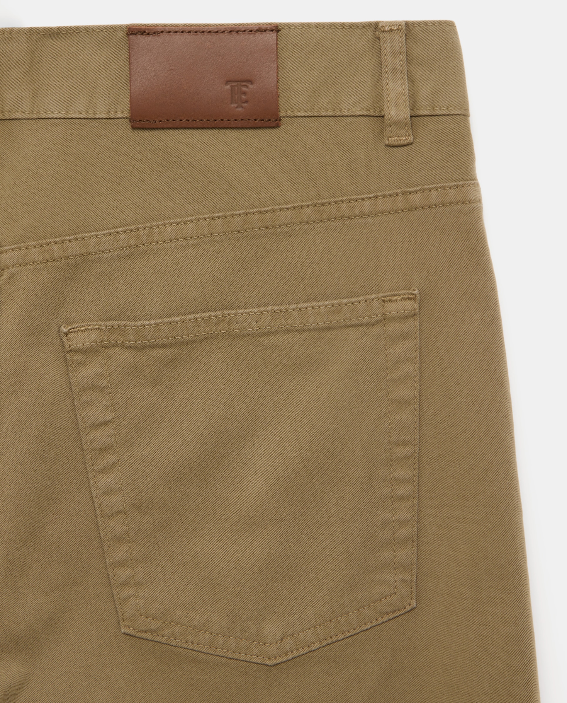 Pantalón 5 bolsillos regular fit twill hombre - Emidio Tucci - Kaki Kaki-5