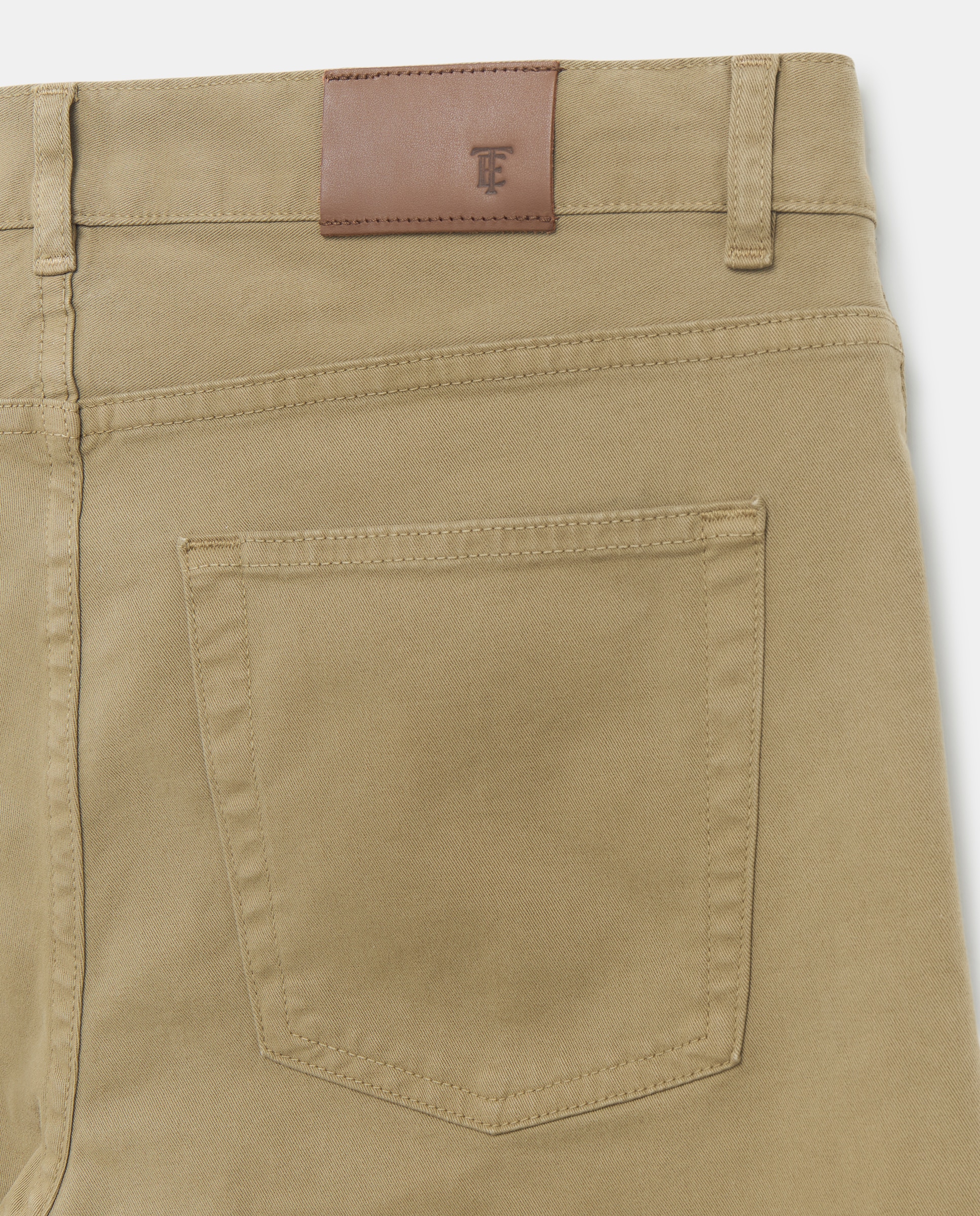 Pantalón 5 bolsillos slim fit twill hombre - Emidio Tucci - Kaki Kaki-5