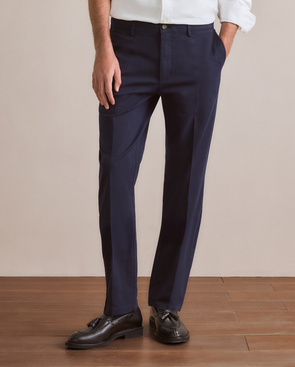 Calças Desportivas Regular Fit Azul-marinho-2