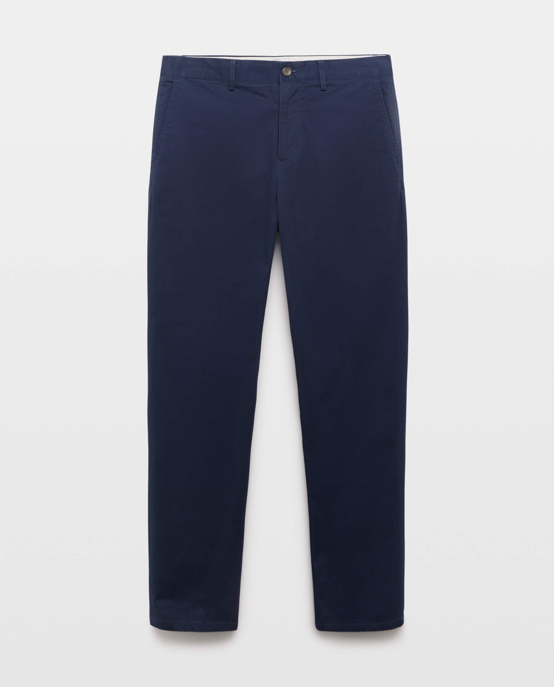 Pantalón chino regular fit twill hombre - Emidio Tucci - Azul marino Azul marino-4