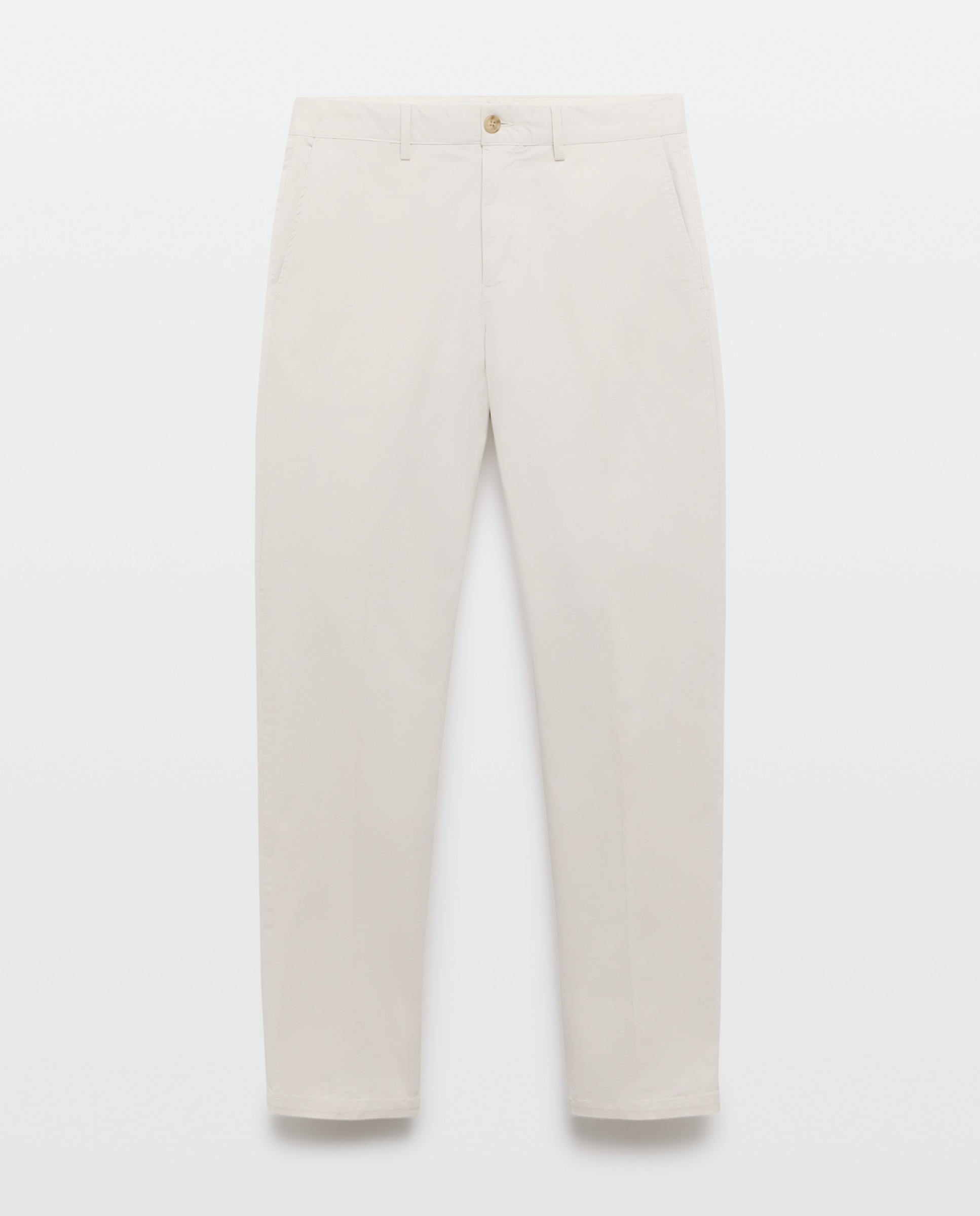 Pantalón chino regular fit twill hombre - Emidio Tucci - Gris claro Gris claro-4