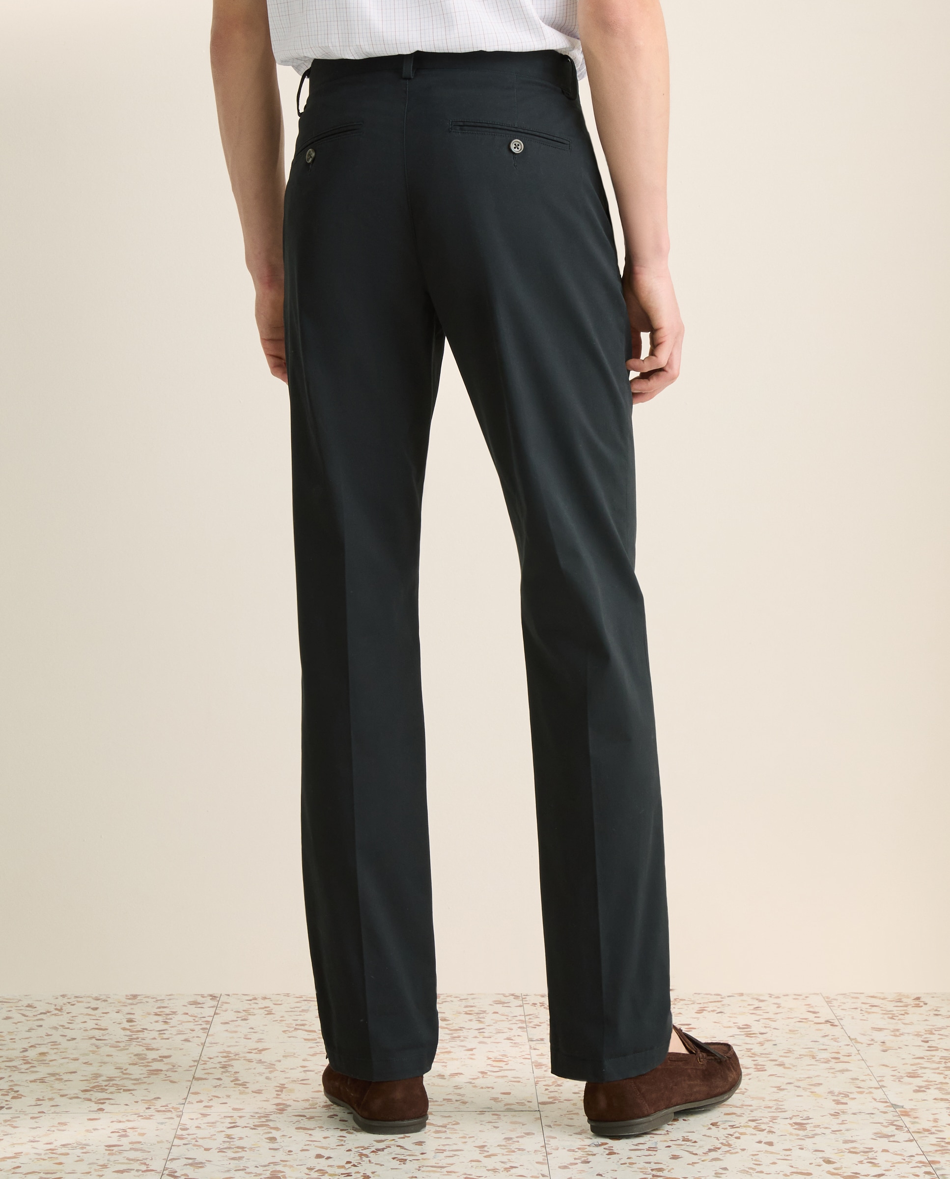 Pantalón chino regular fit twill hombre - Emidio Tucci - Negro Negro-3