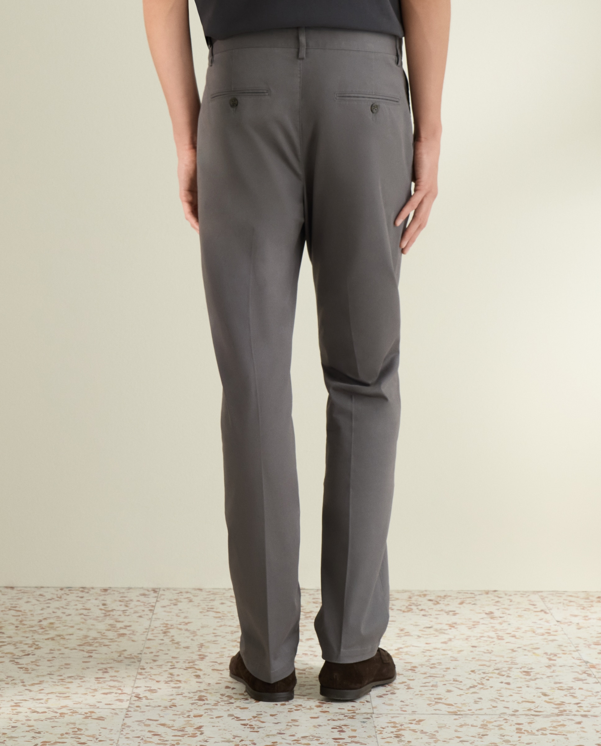 Pantalón de hombre sport Fit Slim - Emidio Tucci - Gris Gris-3
