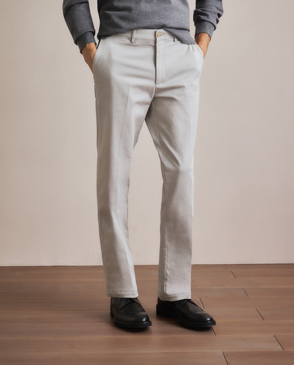 Calças Desportivas Regular Fit Cinzento-2