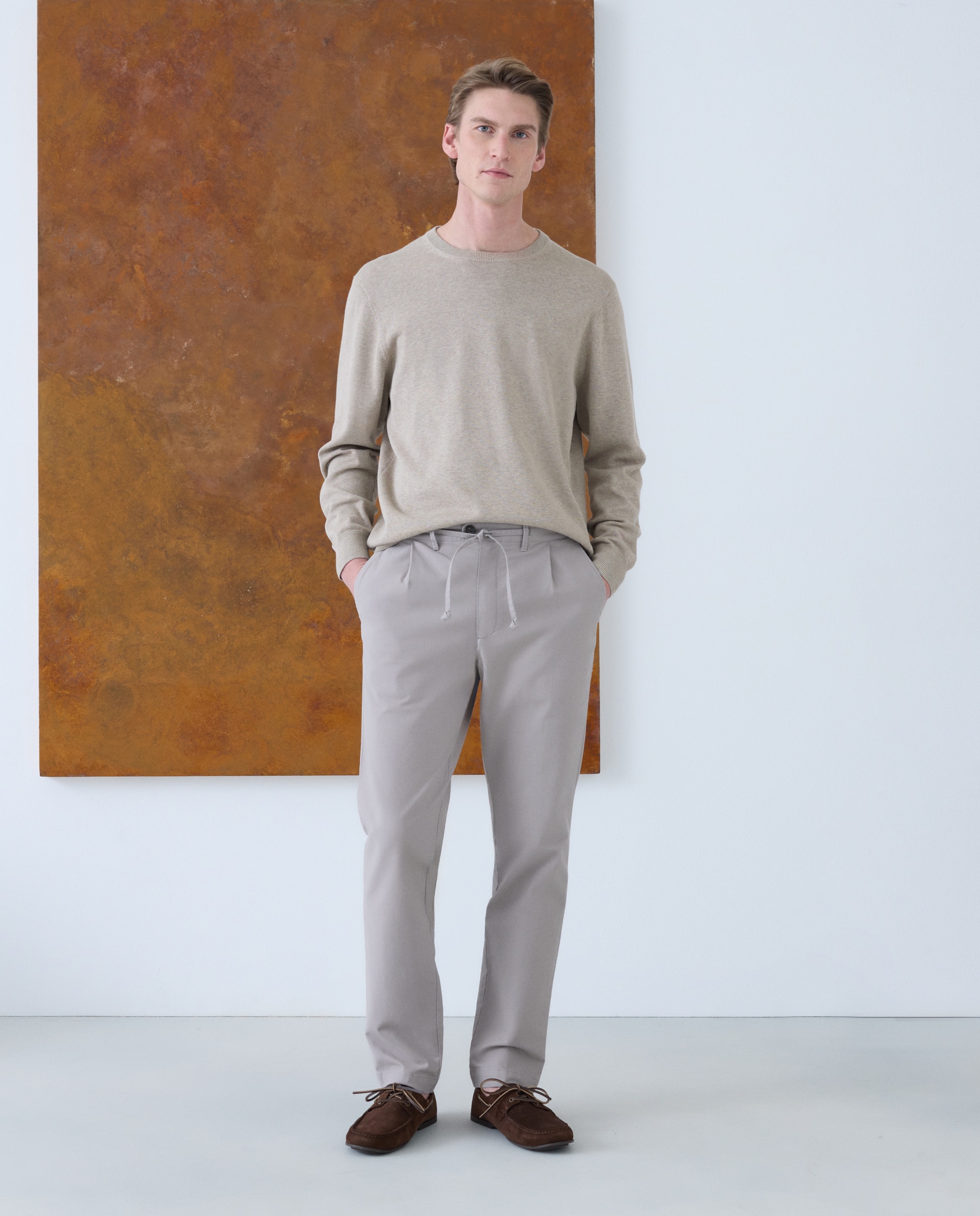Pantalón de hombre sport Fit Regular - Emidio Tucci - Topo Topo-1