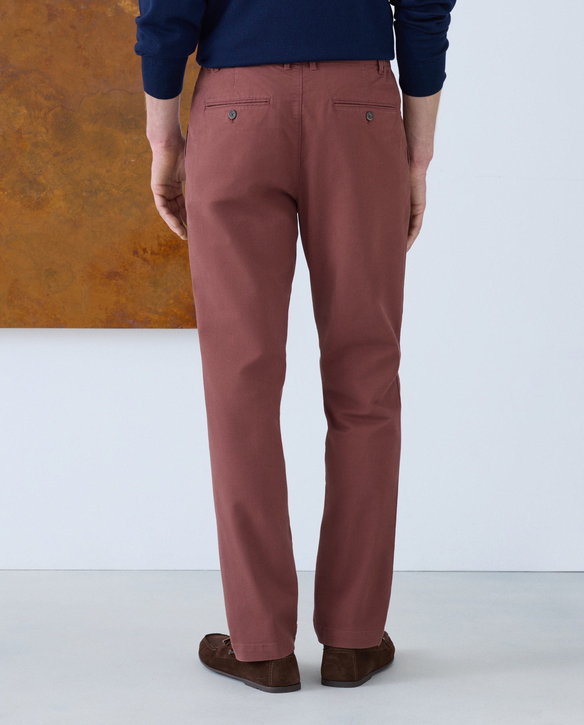 Pantalón de hombre sport Fit Regular - Emidio Tucci - Burdeos Burdeos-3