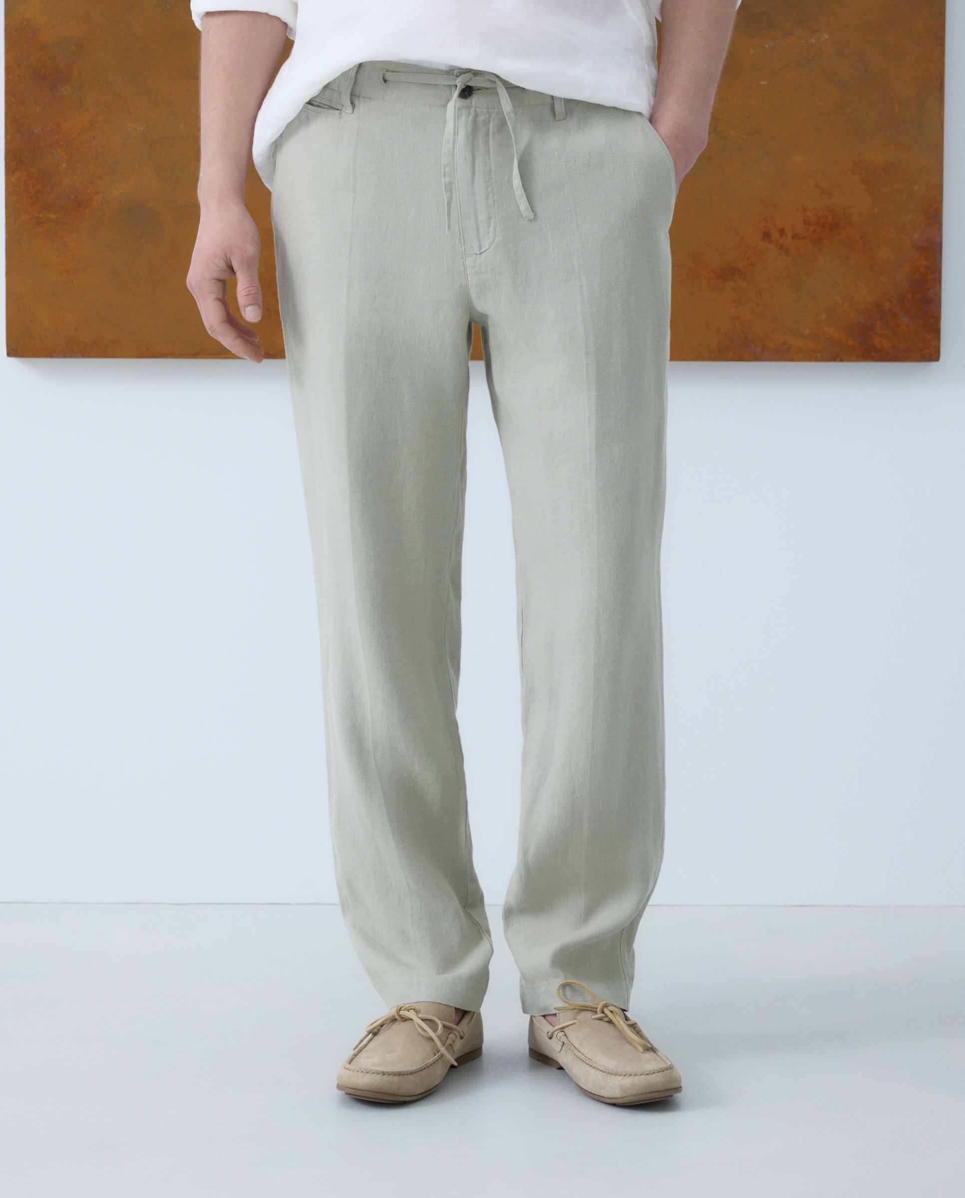 Pantalón de hombre sport Fit Regular - Emidio Tucci - Verde claro Verde claro-2