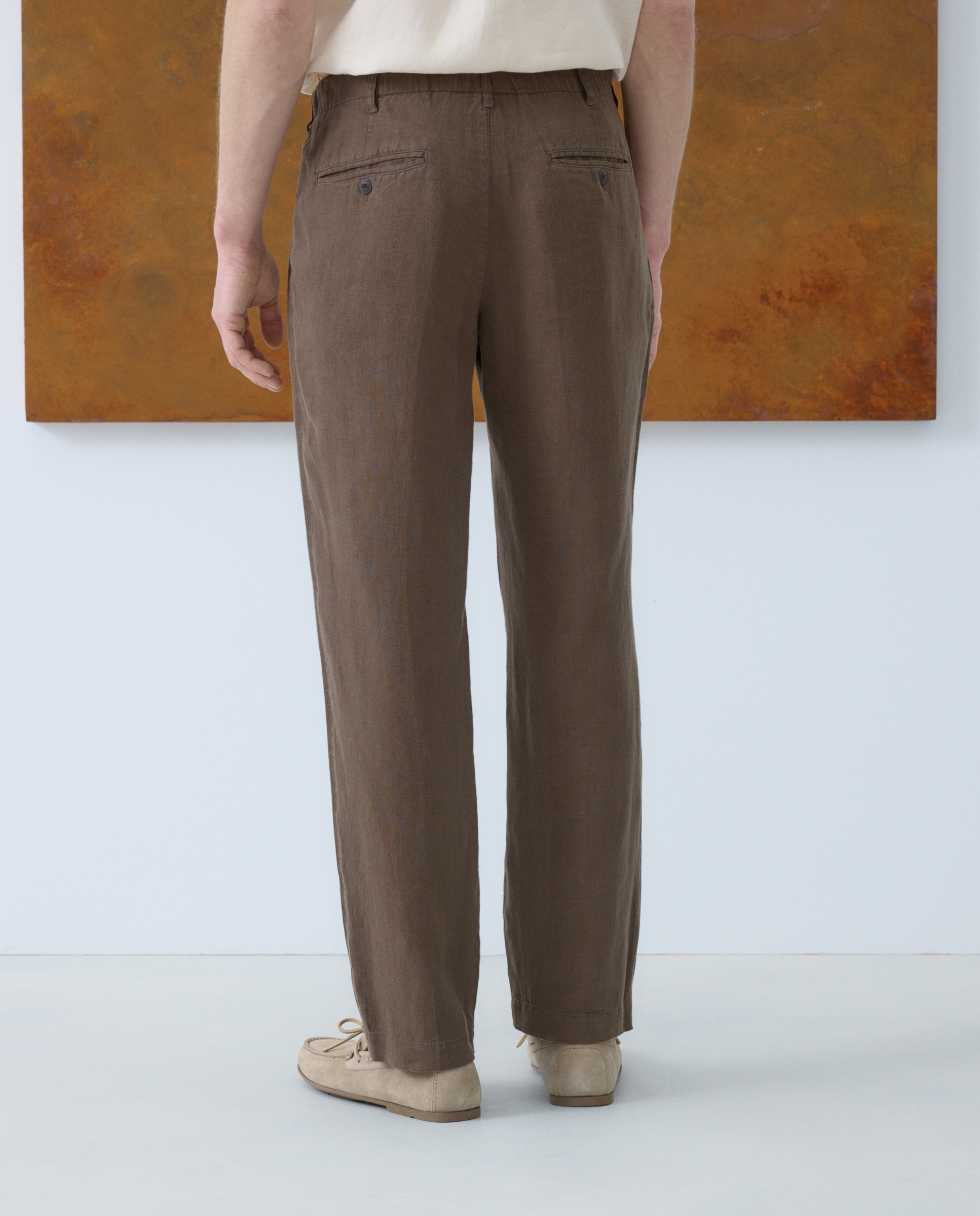 Pantalón de hombre sport Fit Regular - Emidio Tucci - Verde claro Marrón-3