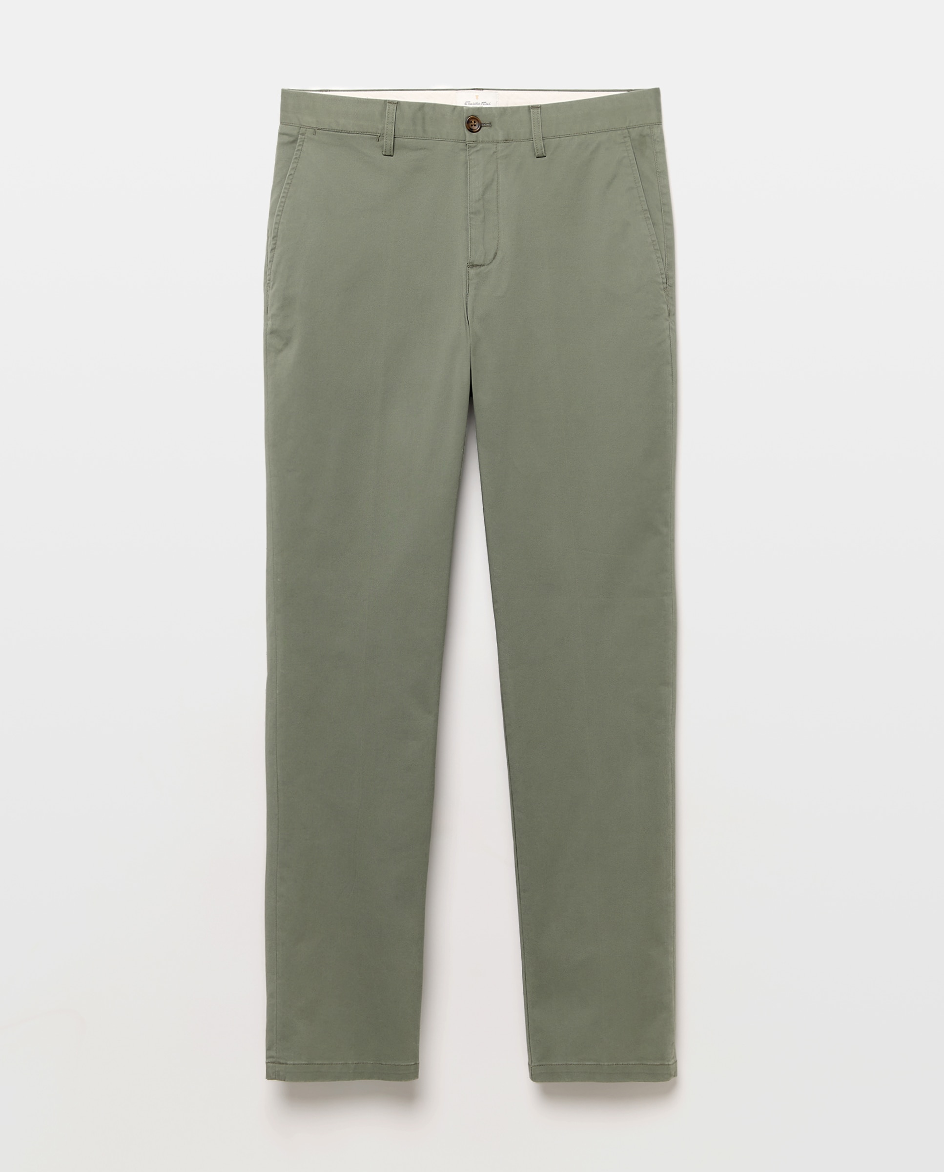 Pantalón chino slim fit twill hombre - Emidio Tucci - Verde Verde-4