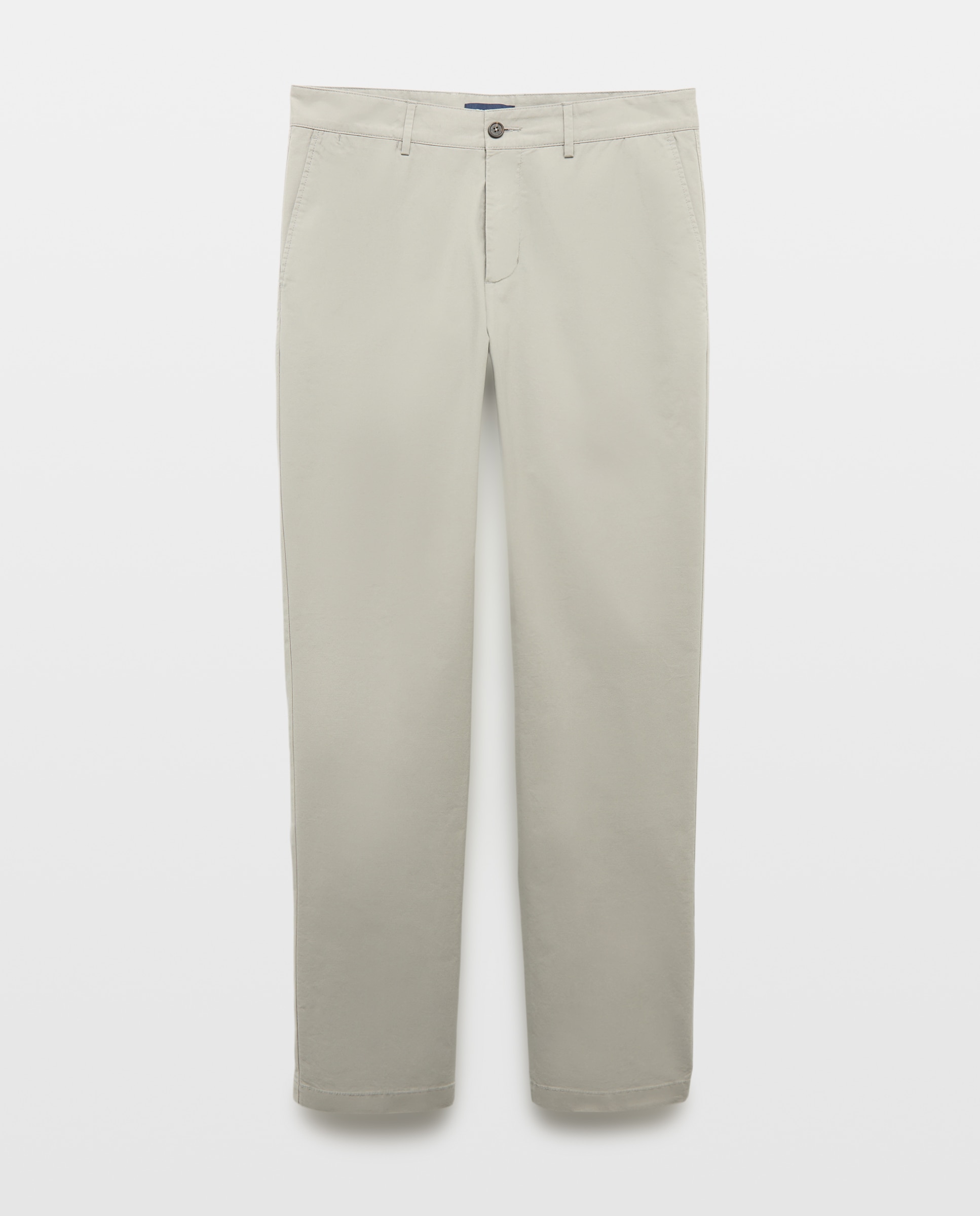 Calças Chino Regular Fit Ligeiras Verde Sálvia-4