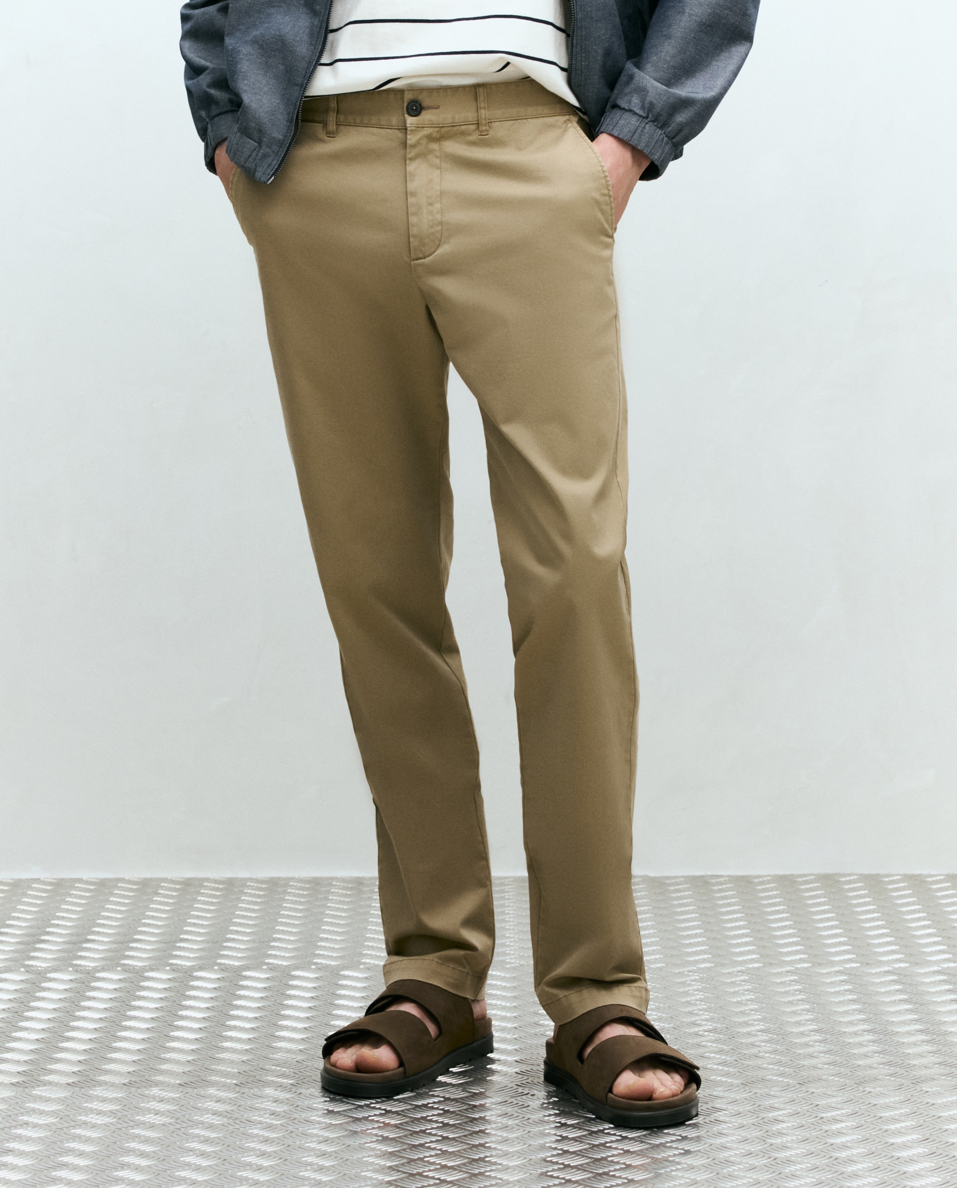 Pantalón hombre de sport, regular algodón elastómero - Dustin - Camel Camel-2
