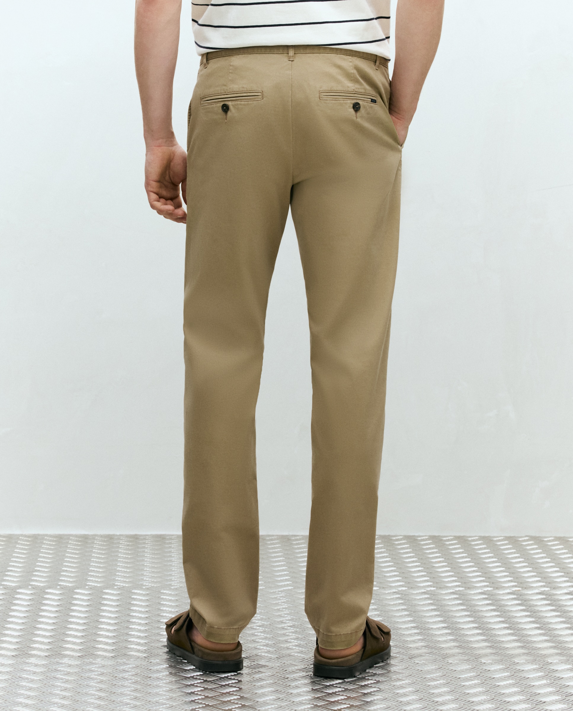 Pantalón hombre de sport, regular algodón elastómero - Dustin - Camel Camel-3