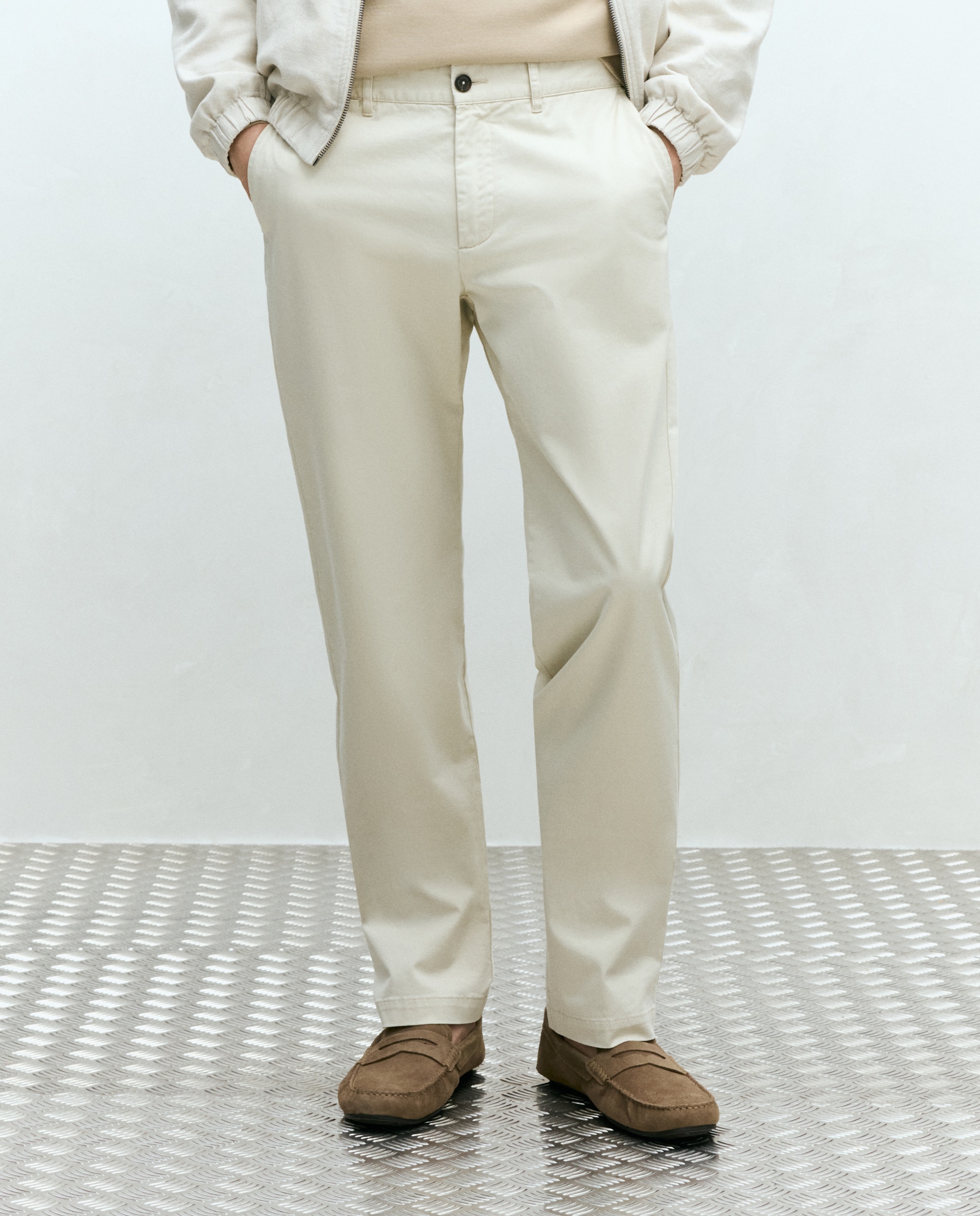 Pantalón sport básico strech hombre - Dustin - Beige Beige-2