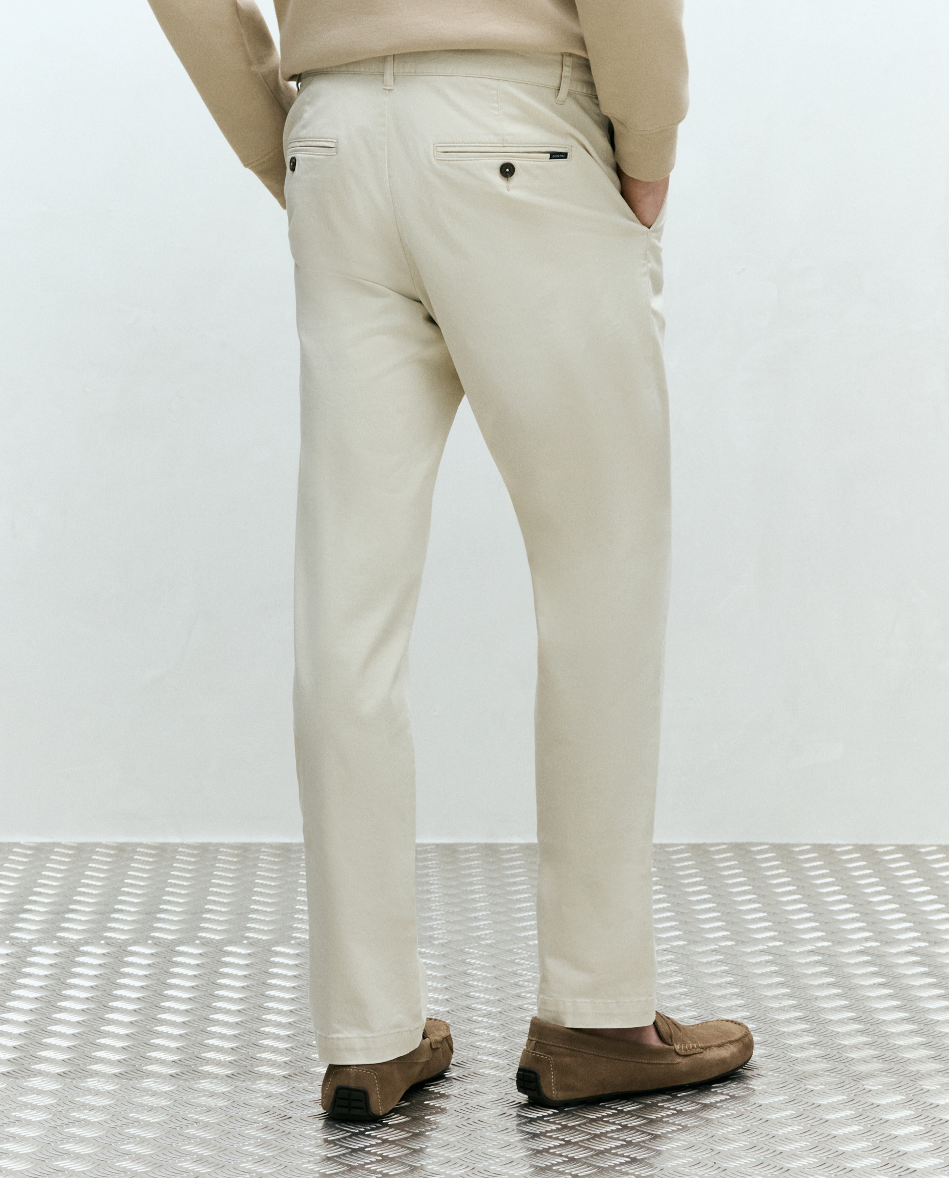 Pantalón sport básico strech hombre - Dustin - Beige Beige-3