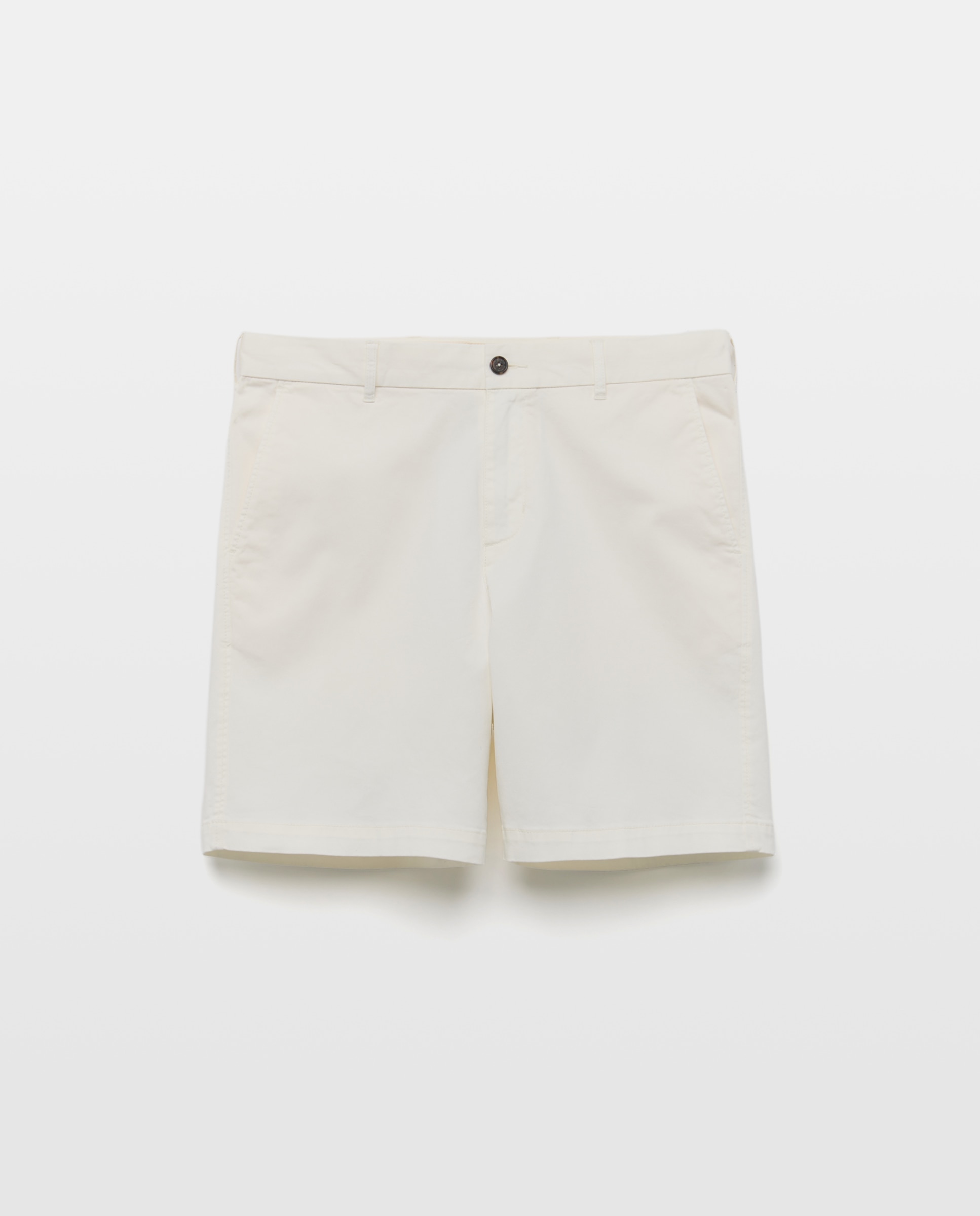 Bermudas Desportivas Básicas Regular Branco-4