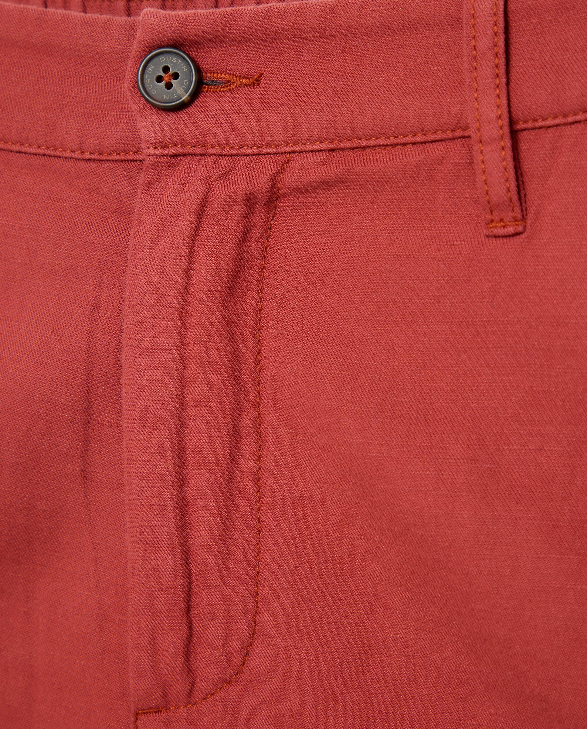 Bermudas Desportivas Básicas de Linho Regular Bordeaux-5