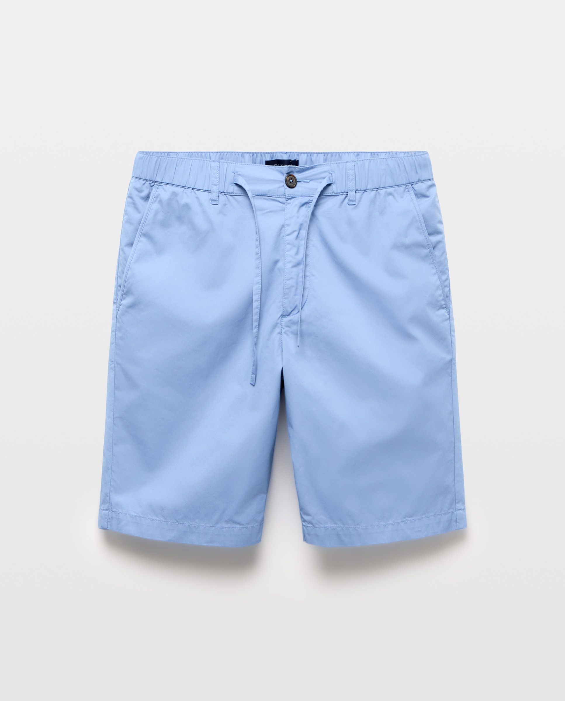 Bermudas Desportivas com Cintura com Elásticos Regular Azul-4