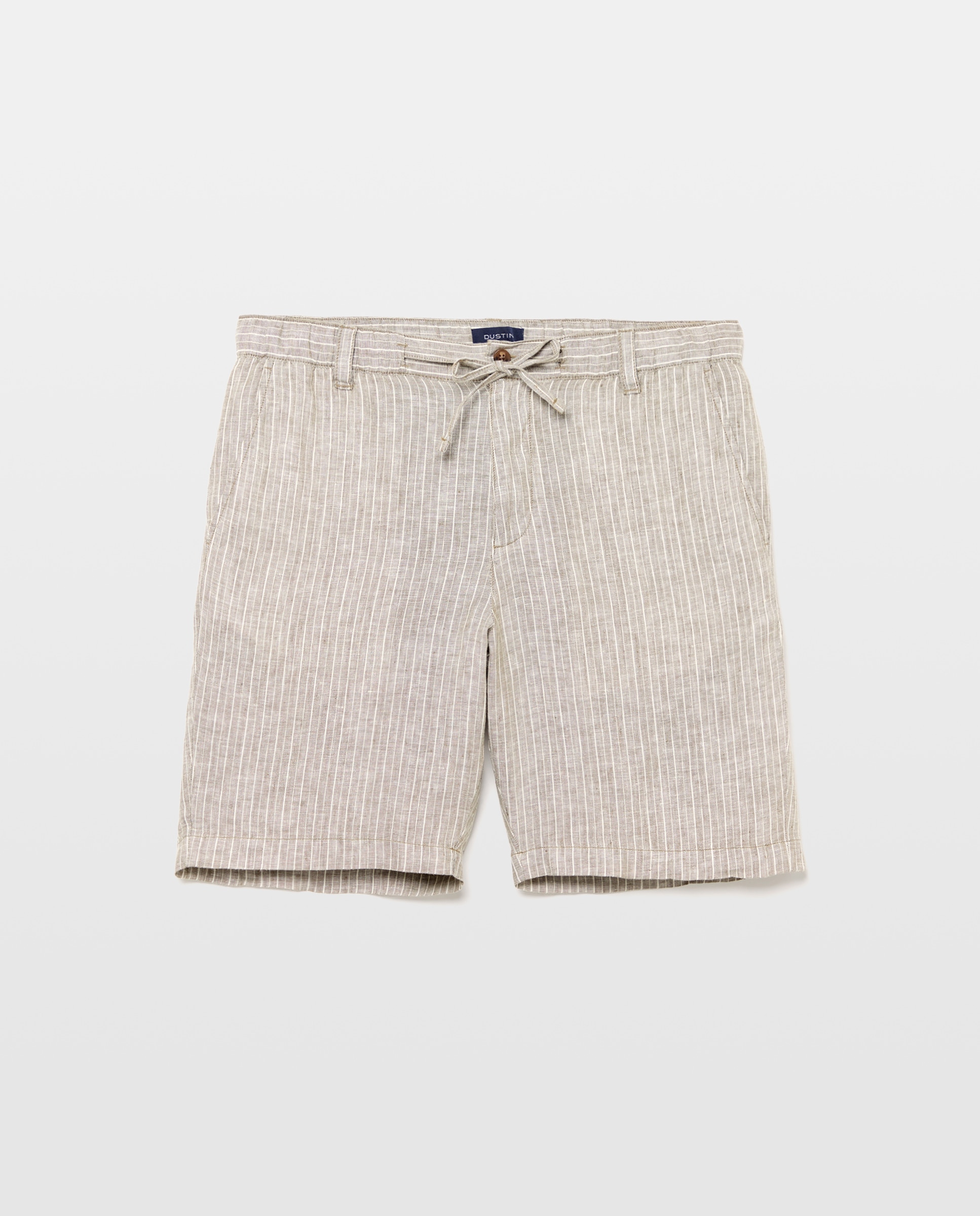 Bermudas Desportivas de Linho Regular Verde-4