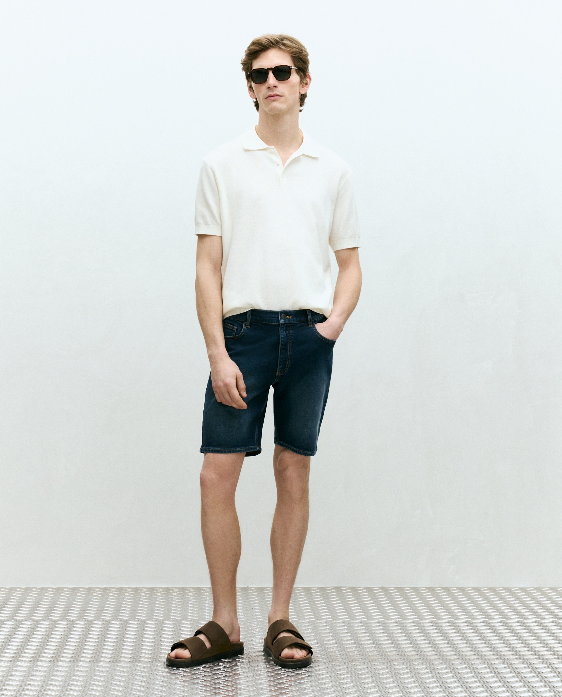 Dustin - Bermuda de hombre sport denim regular.