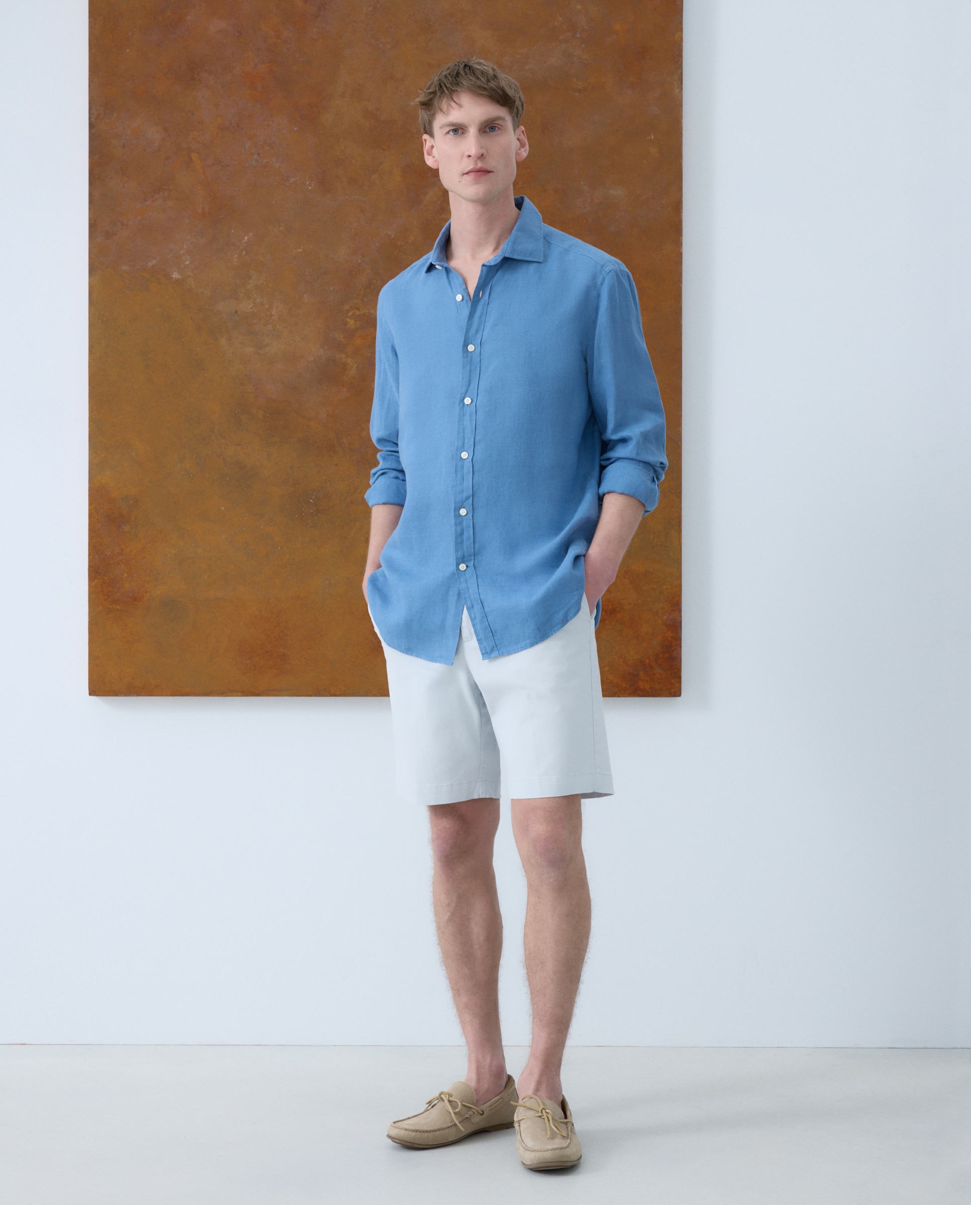 Imagen 0 de Bermuda de hombre Azul claro