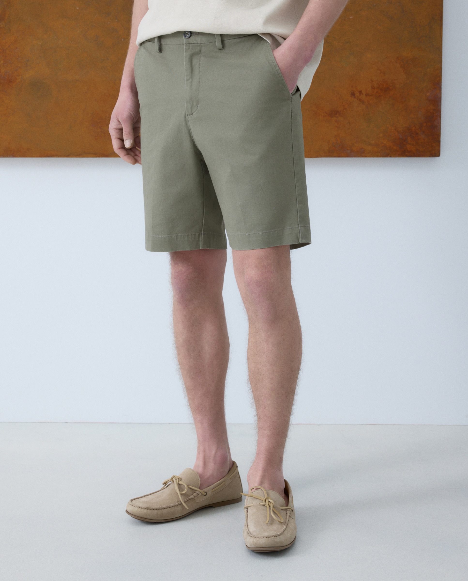Bermuda de hombre - Emidio Tucci - Blanco Verde-2