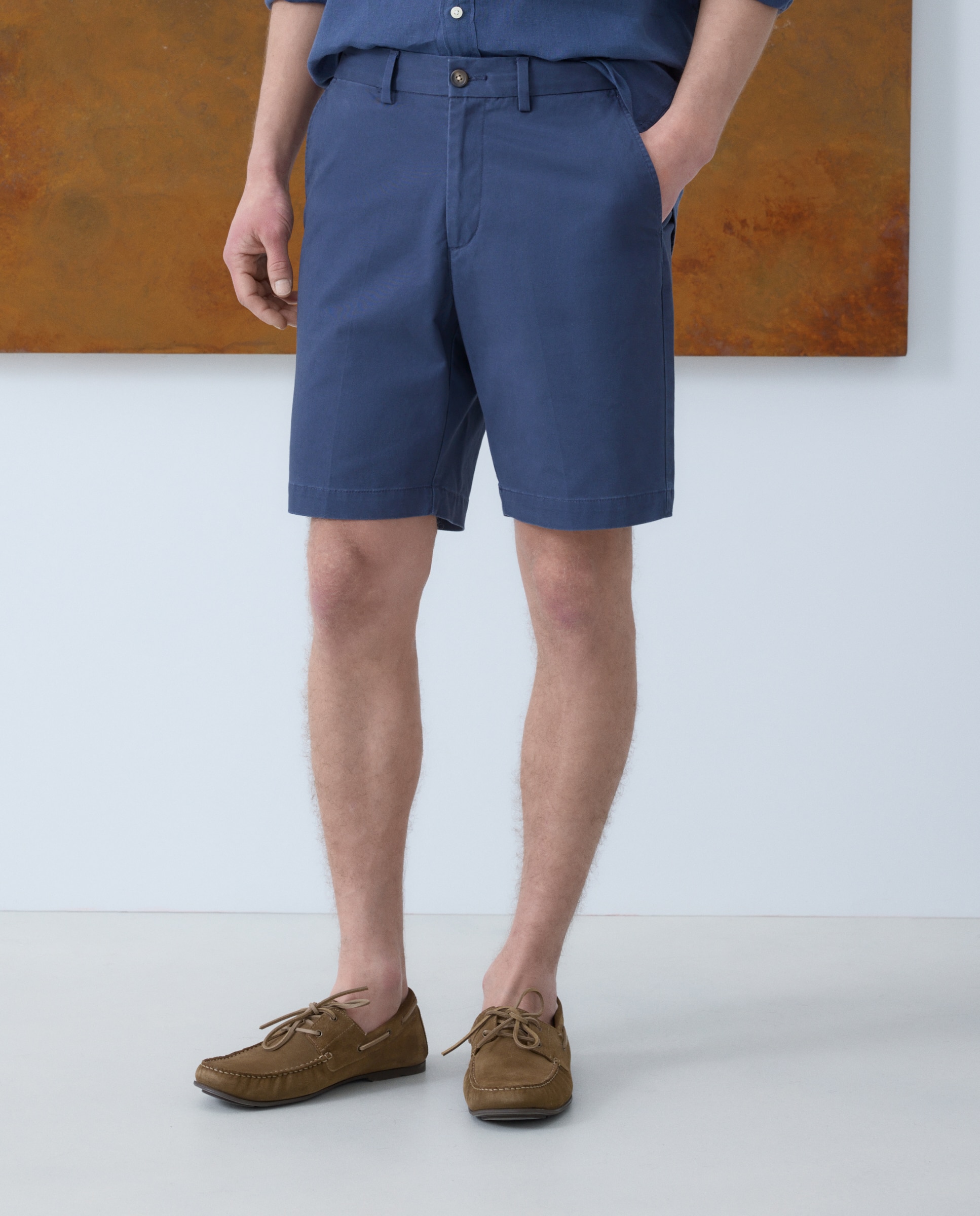 Bermudas de homem Azul-marinho-2