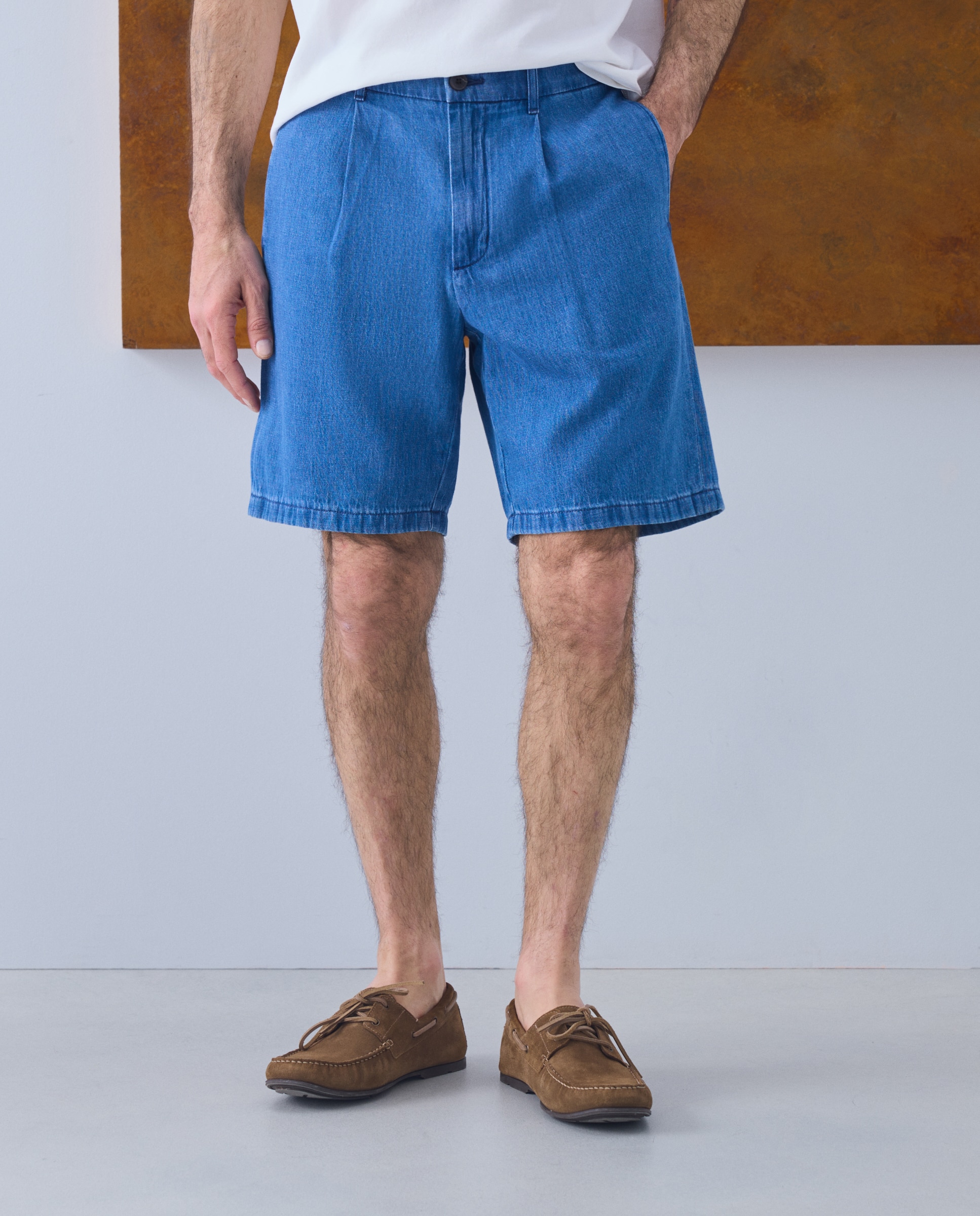 Bermudas de homem Azul-2
