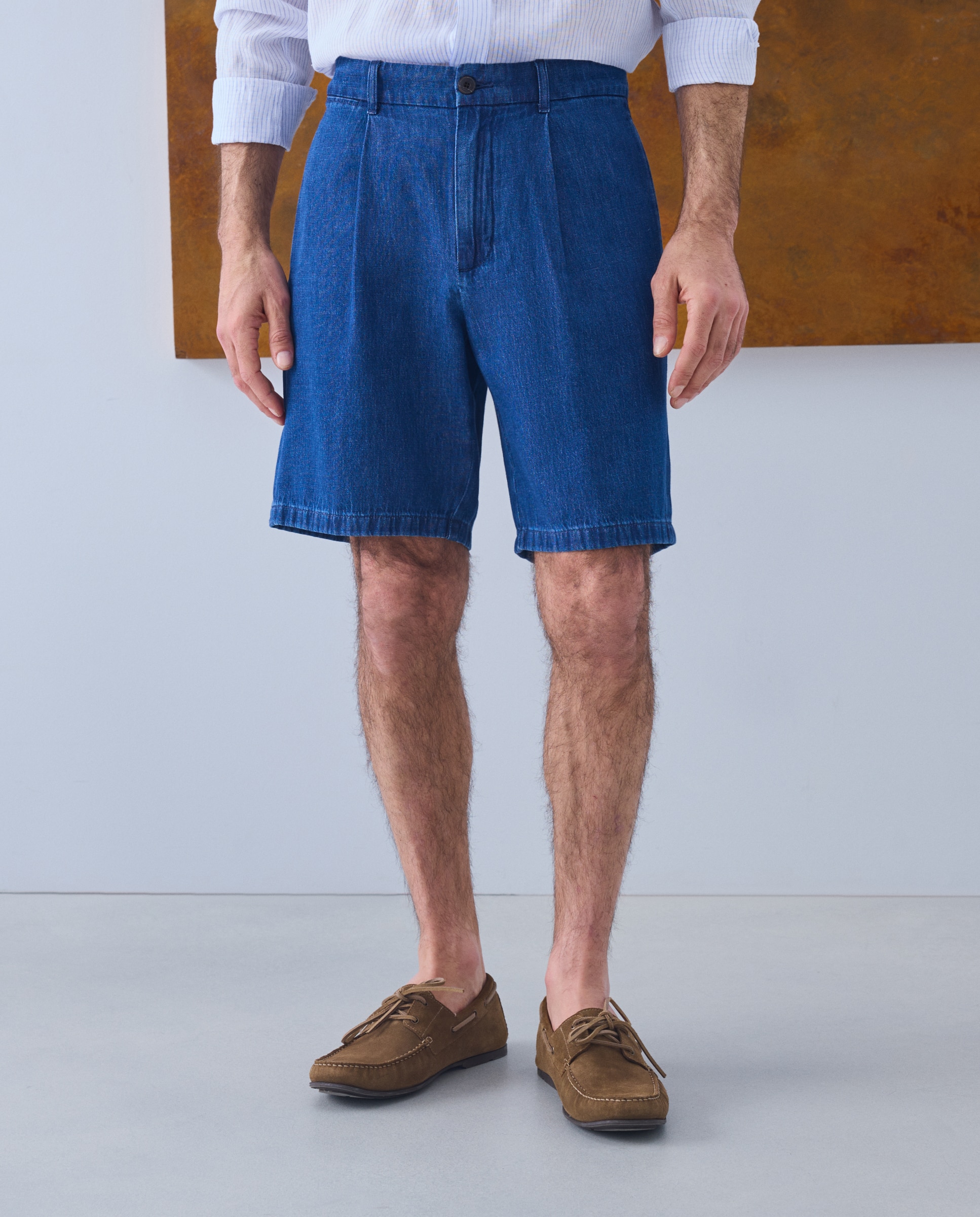 Bermudas de homem Azul-2