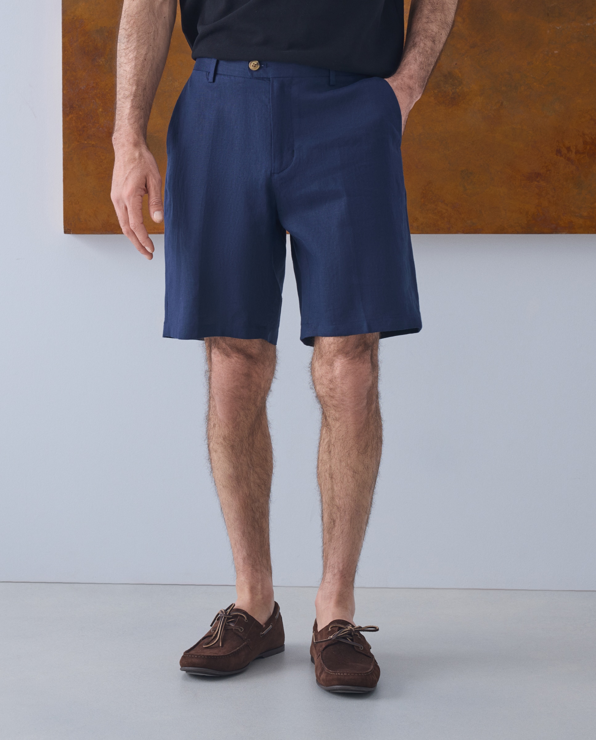 Bermudas de homem Azul-marinho-2