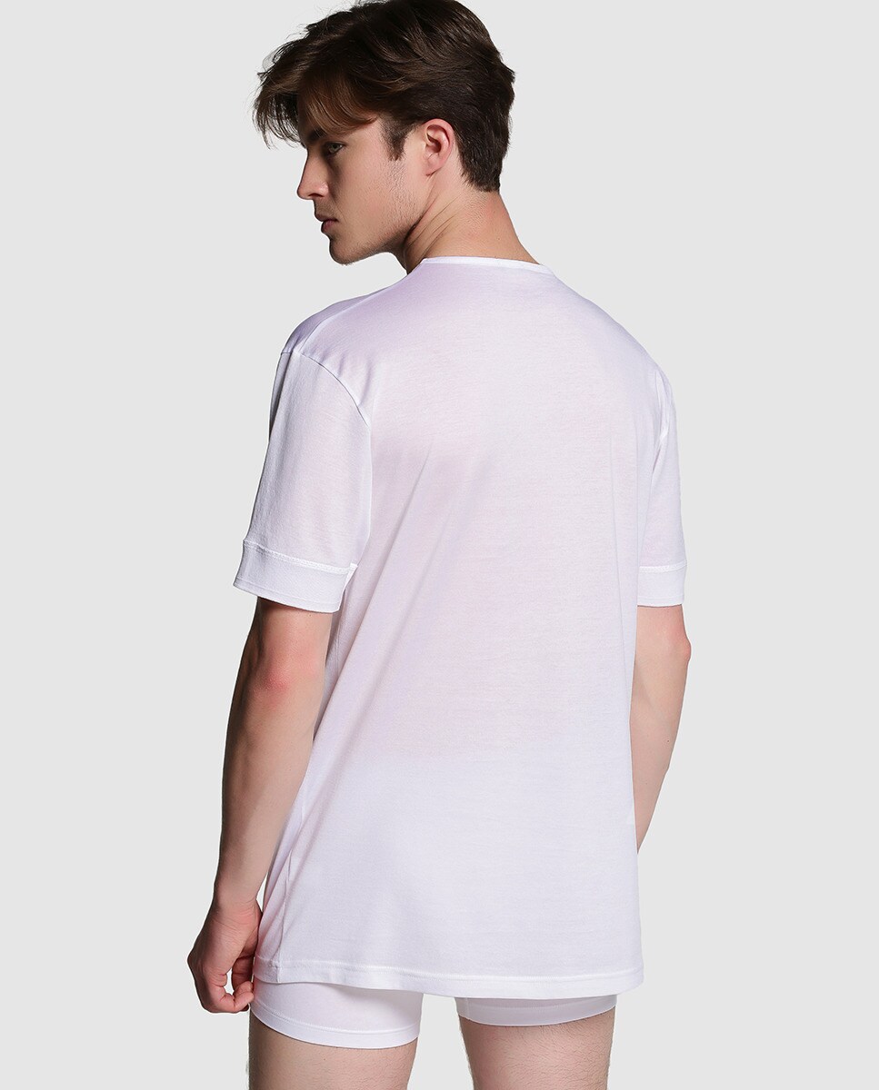 Camisola interior de homem Branco-2
