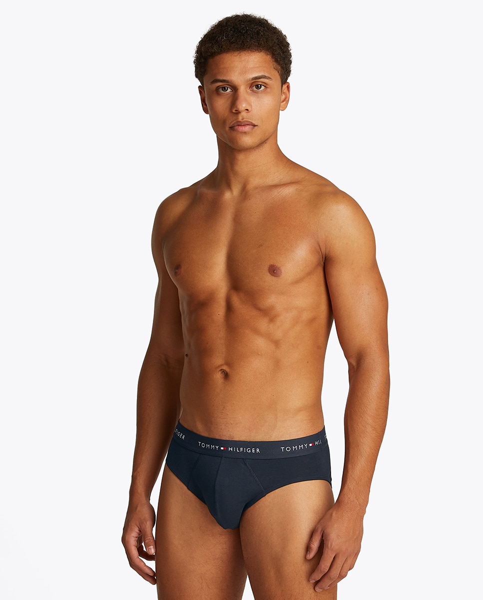 Pack de 3 Slips de Malha Azul-marinho-2