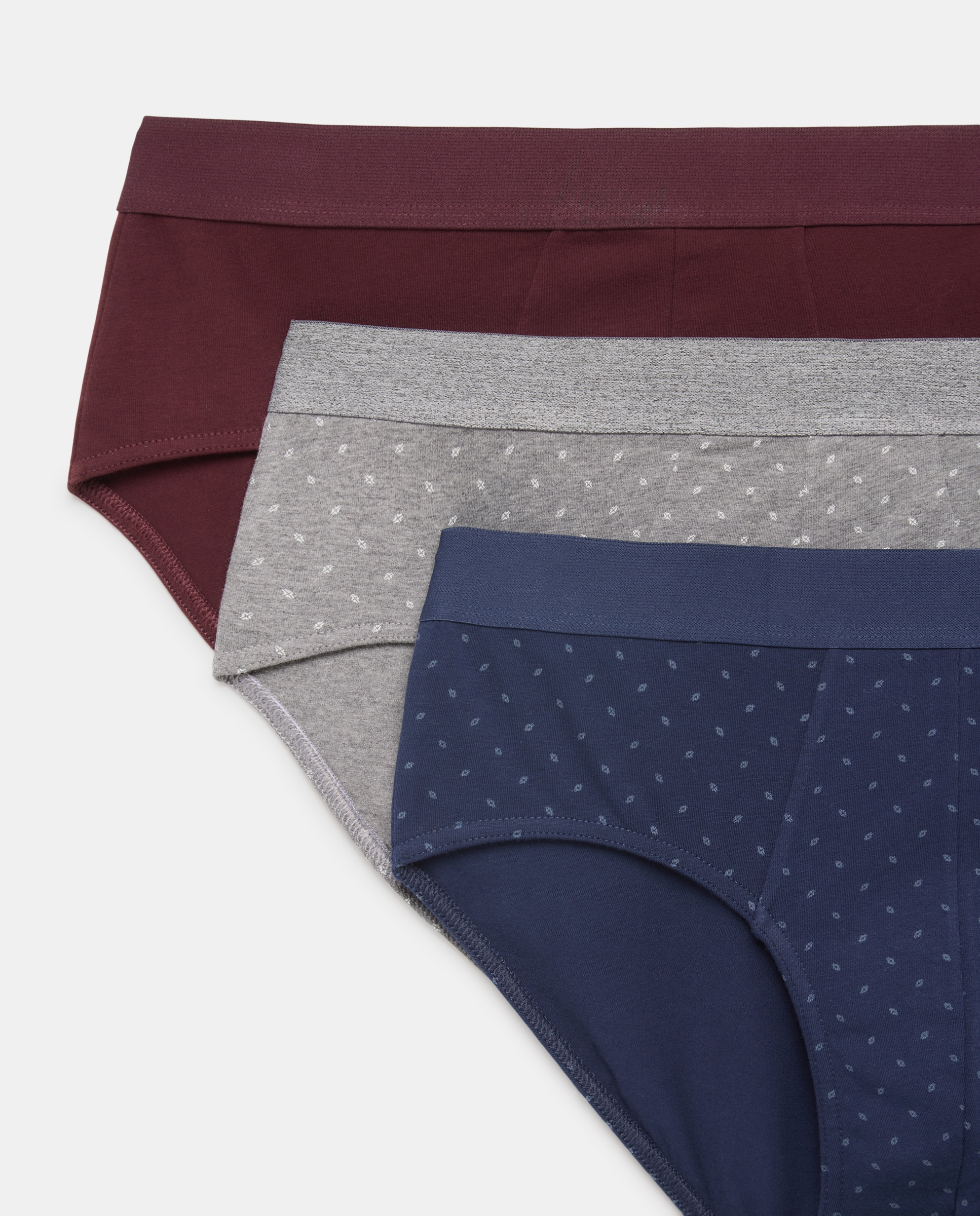 Pack de 3 Slips de Malha com Fantasia Azul-3