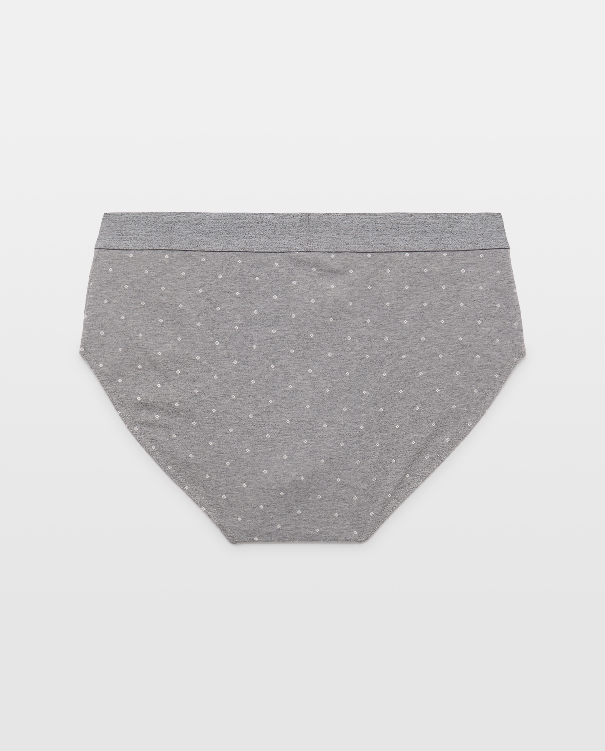 Pack de 3 Slips de Malha com Fantasia Cinzento-2