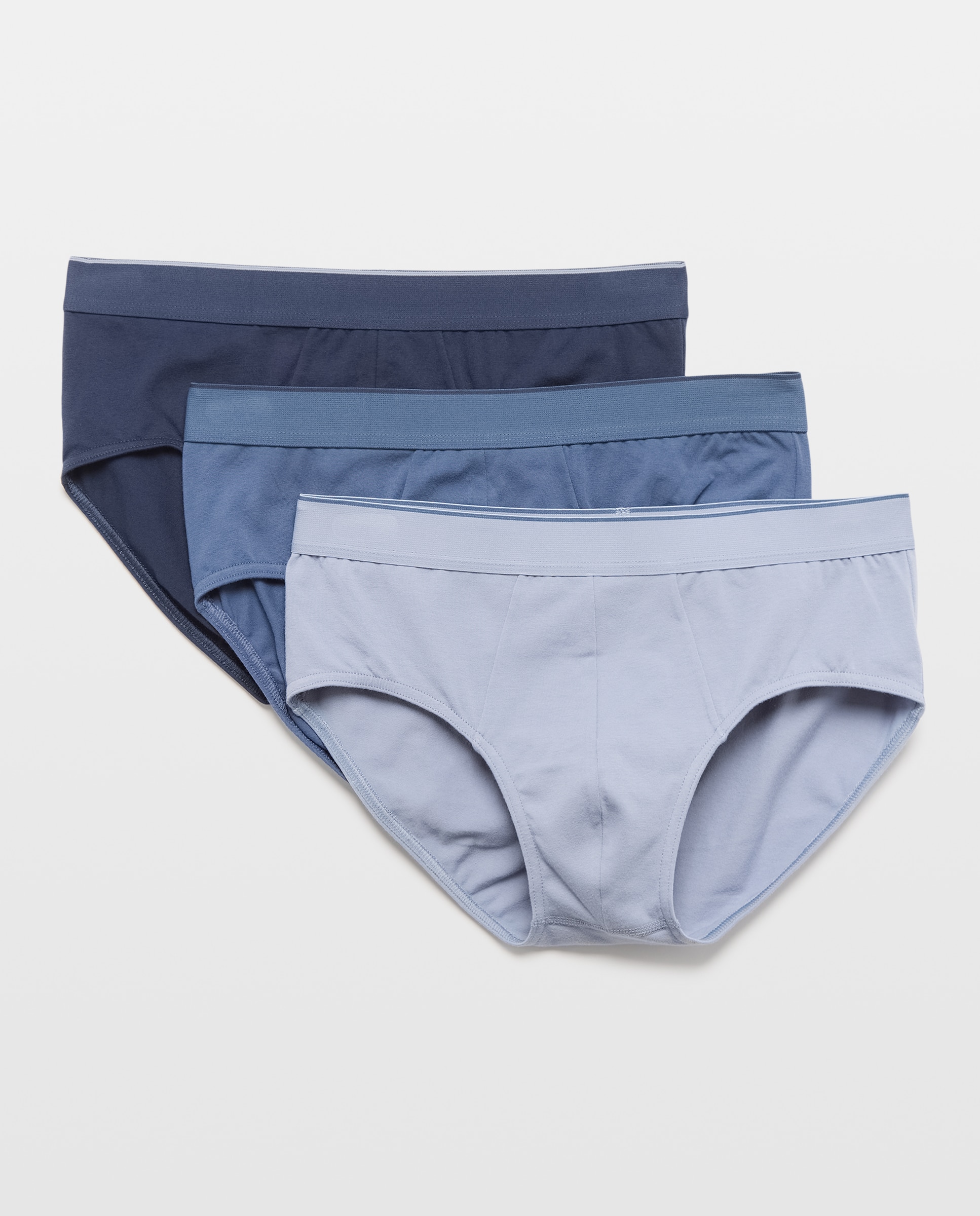 Imagen 0 de Pack de 3 slip de punto fantasía de hombre Azul