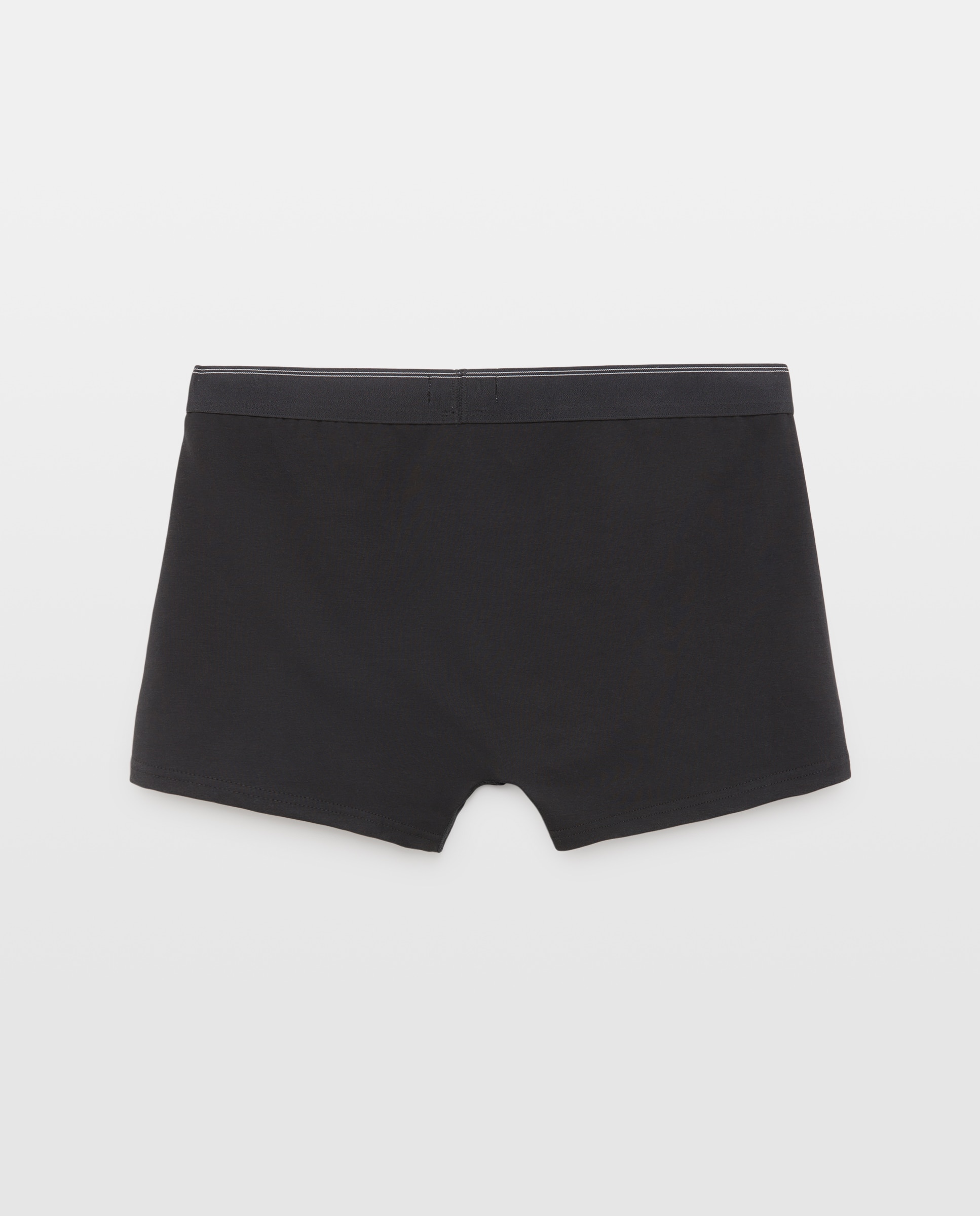 Boxers Abertos em Algodão-Elastano Preto-2