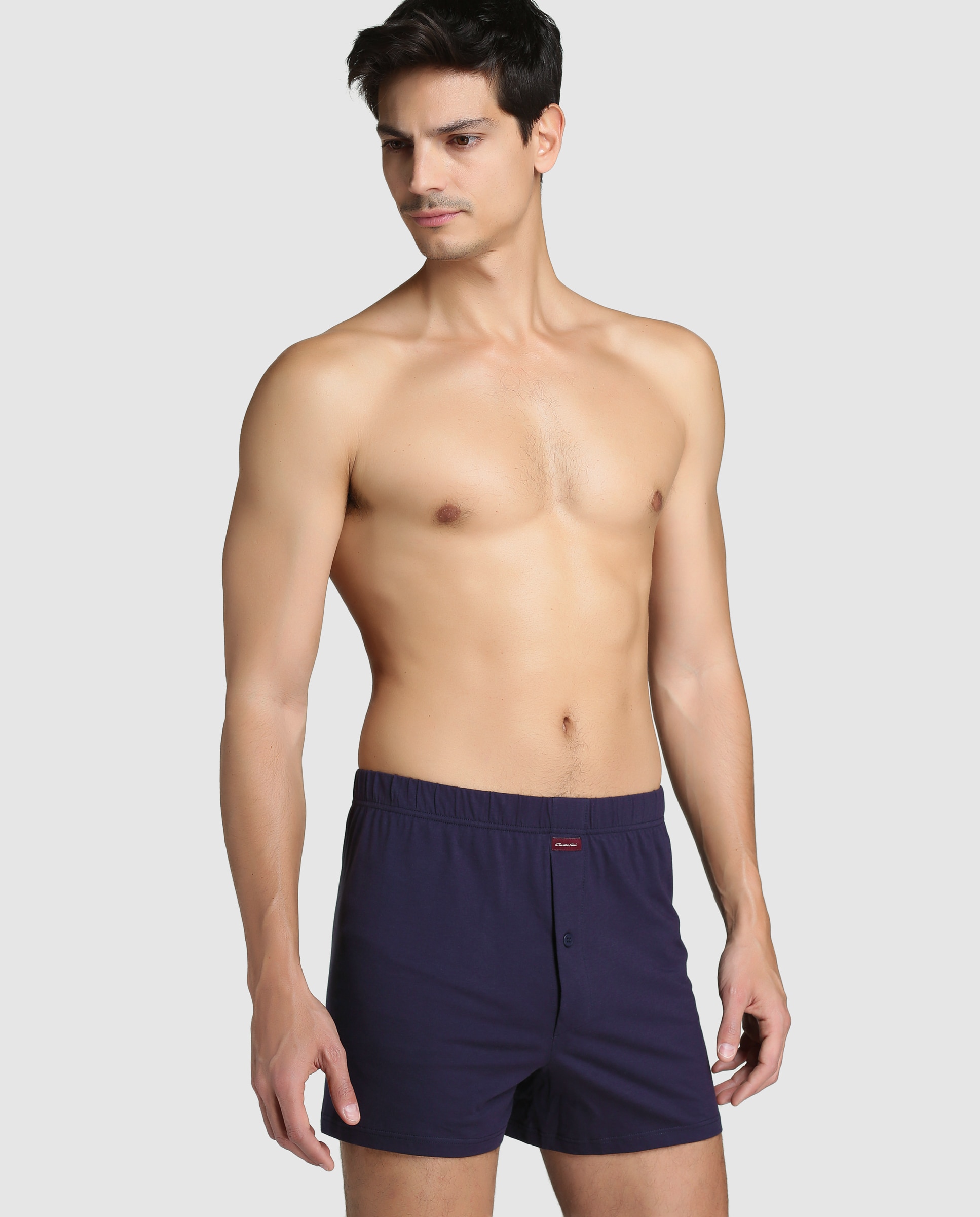 Boxers de malha de homem Emidio Tucci azuis Azul-marinho-1