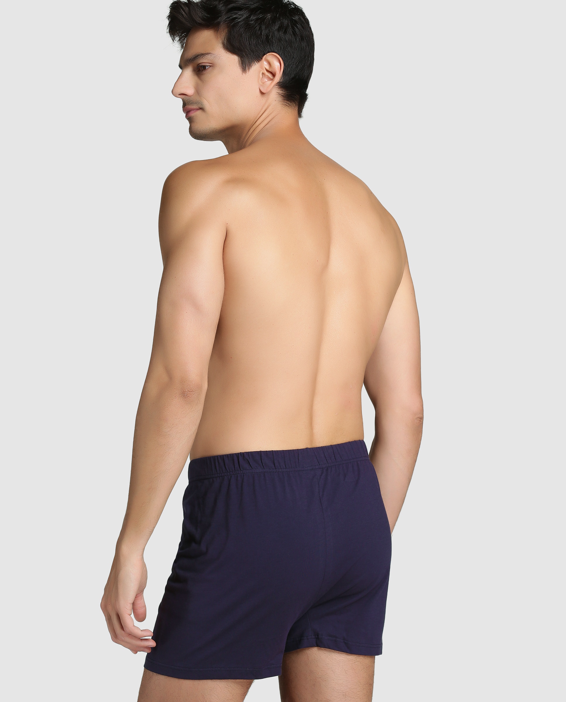 Boxers de malha de homem Emidio Tucci azuis Azul-marinho-2