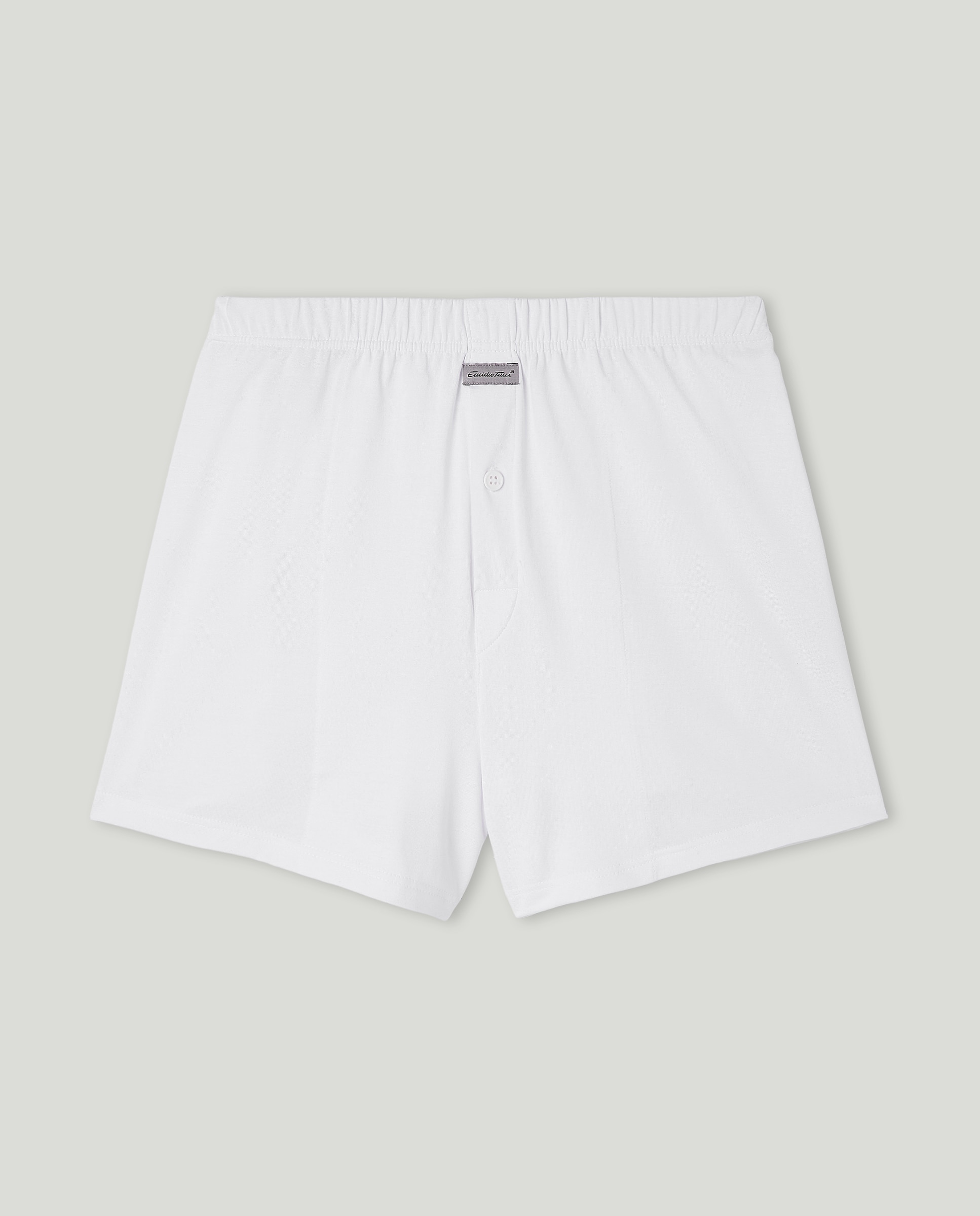 Boxers de malha de homem Emidio Tucci brancos Branco-1
