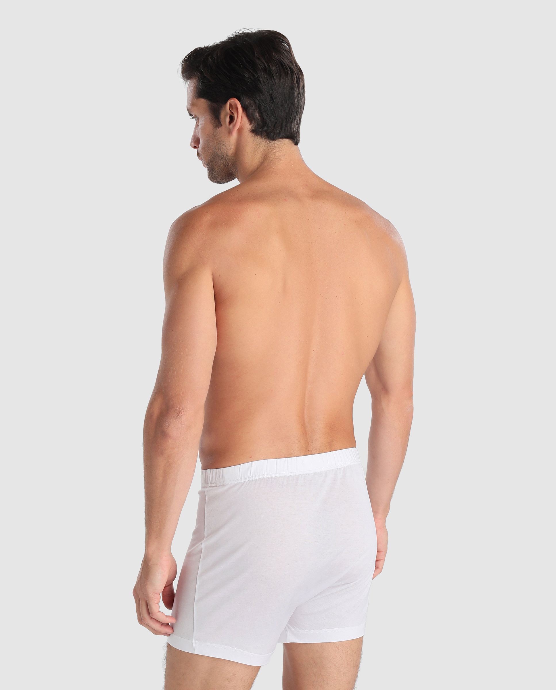Boxers de malha de homem Emidio Tucci brancos Branco-2