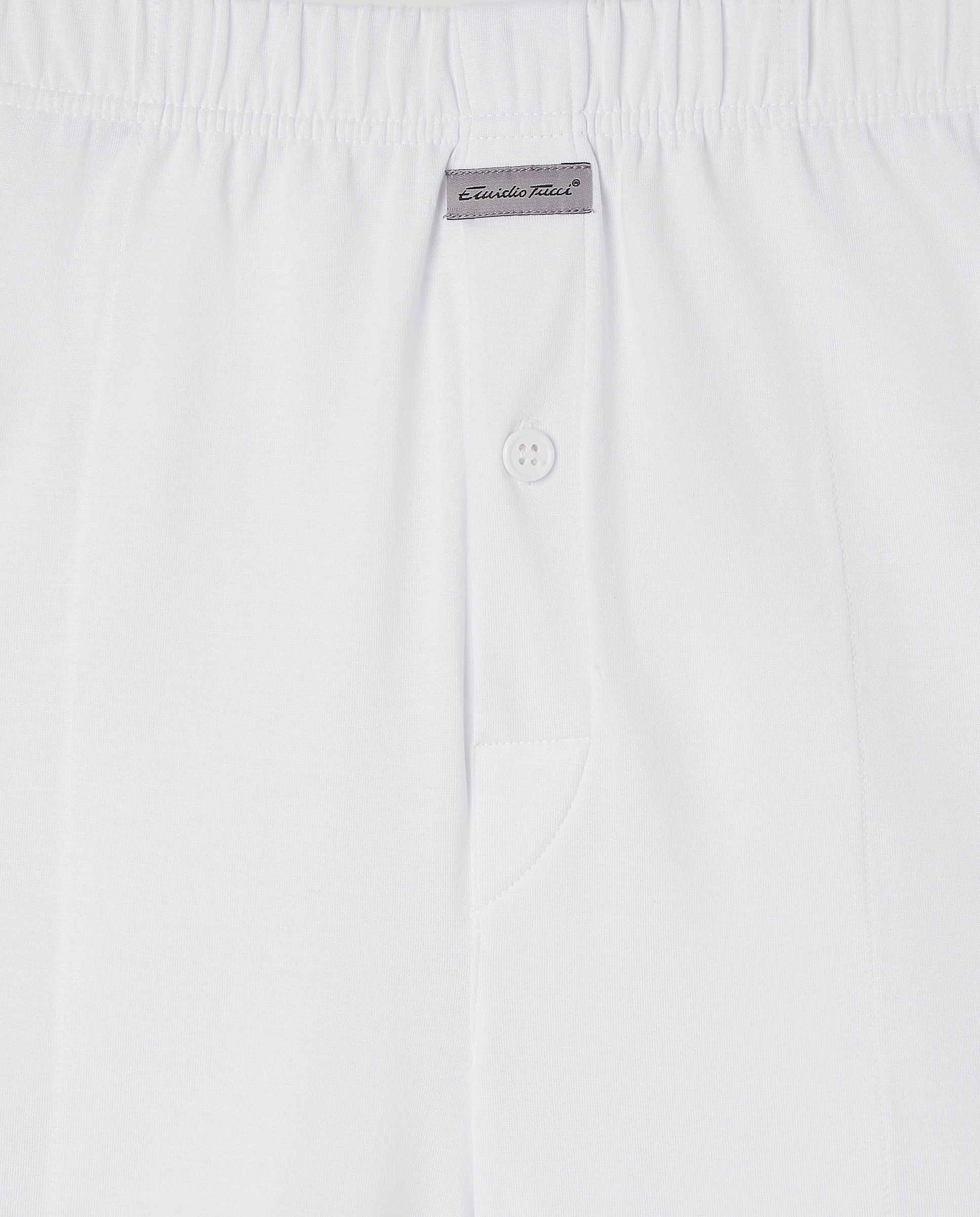 Boxers de malha de homem Emidio Tucci brancos Branco-4